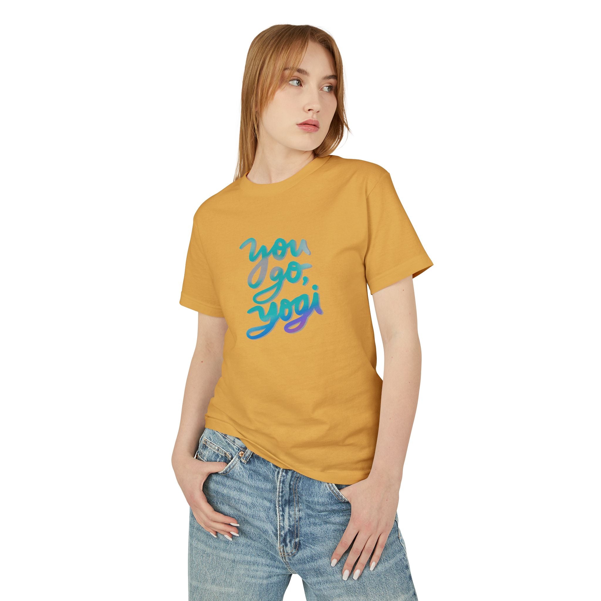 You Go, Yogi Unisex Heavyweight Cotton Tee