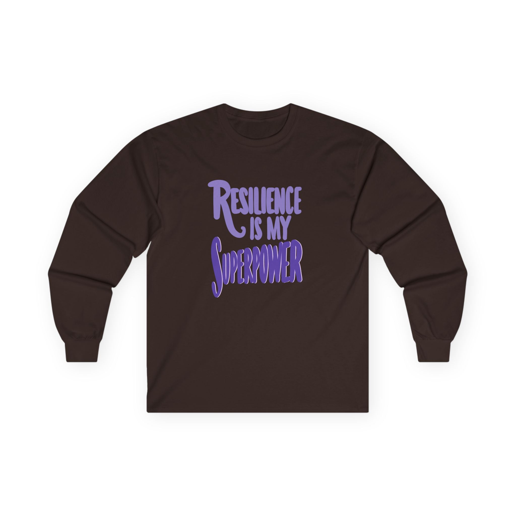 Resilience is My Superpower Long Sleeve Tee - Unisex Inspirational Cotton Shirt