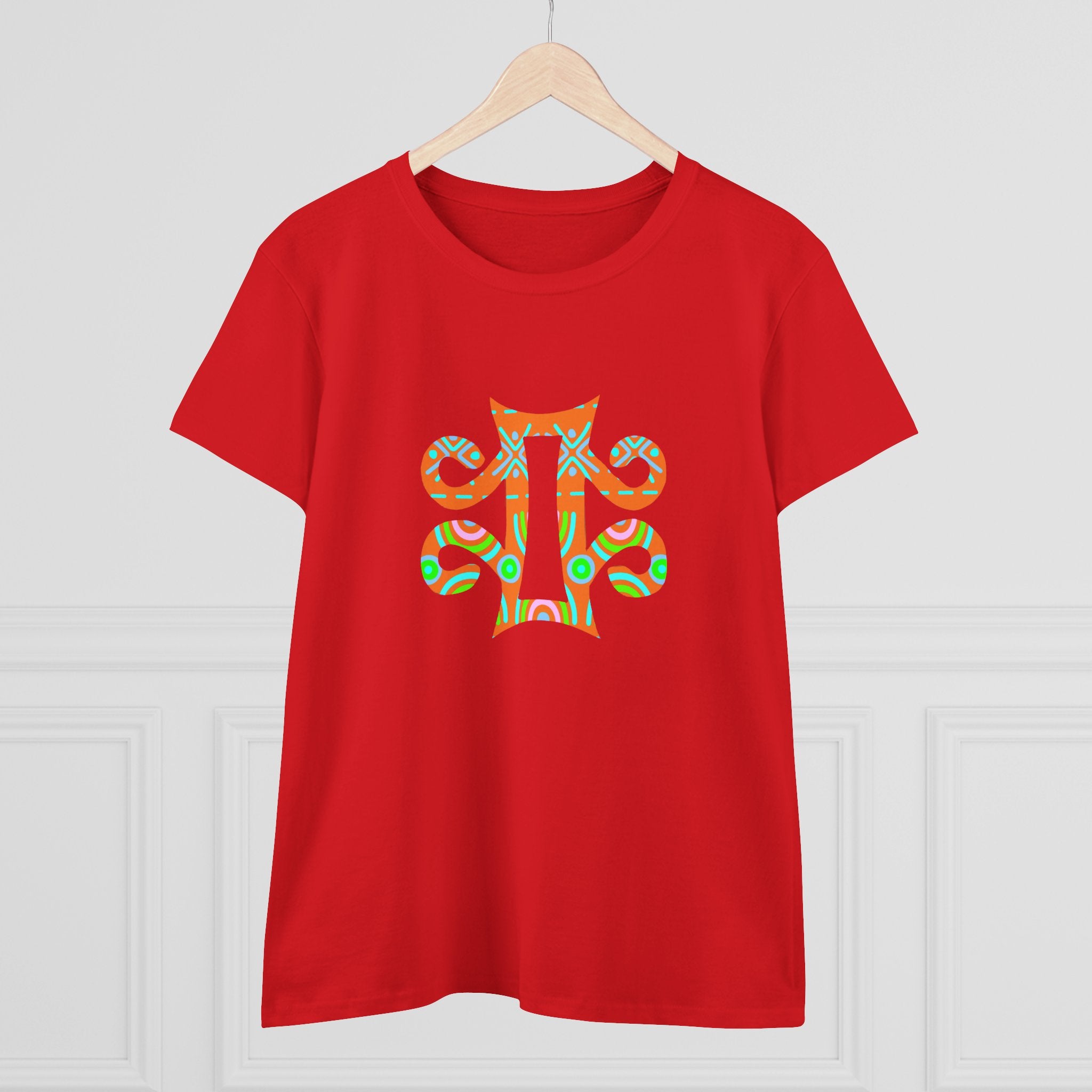 Women's Tee with Adinkra Symbol Design