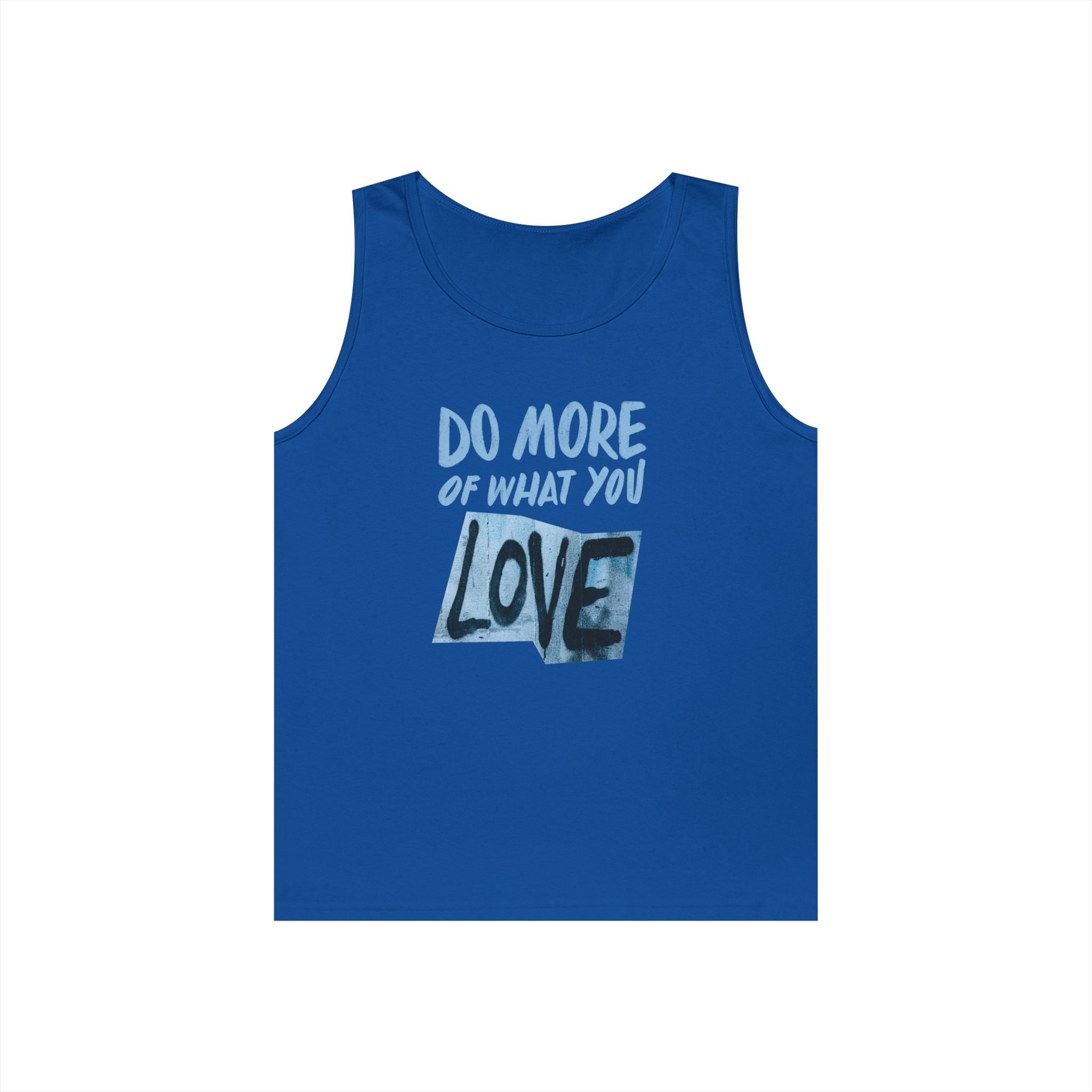 Inspirational Unisex Heavy Cotton Tank Top - "Do More of What You Love"