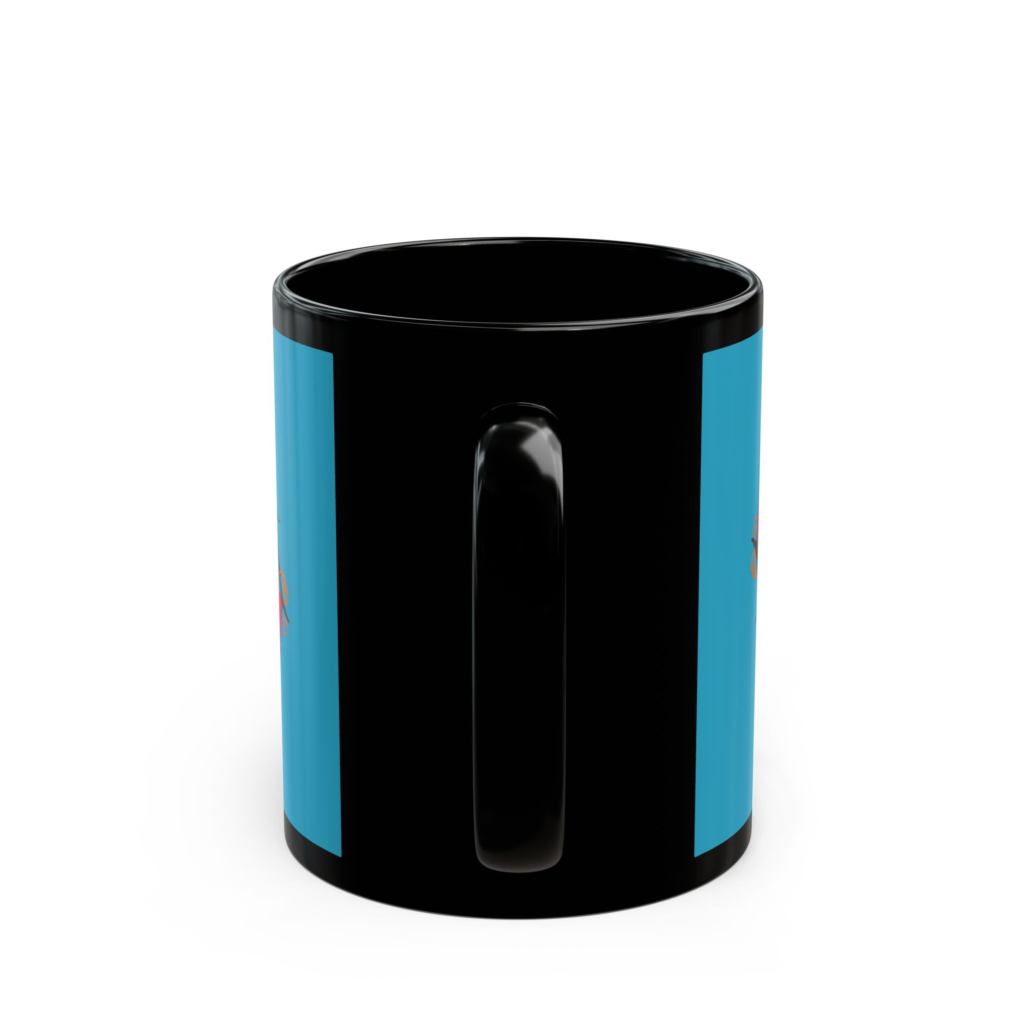 LET LOVE BLOSSOM Black Mug (11oz)