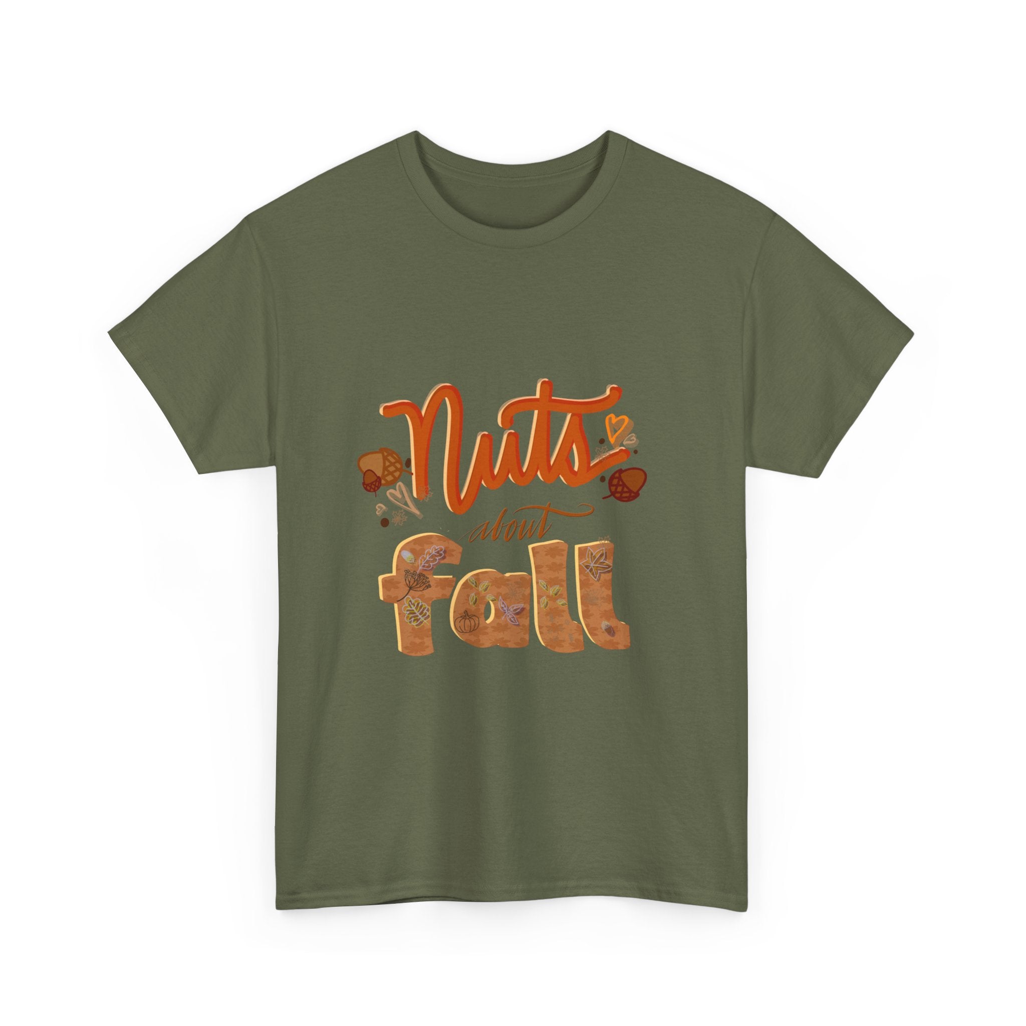 NUTS ABOUT FALL Unisex Heavy Cotton Tee