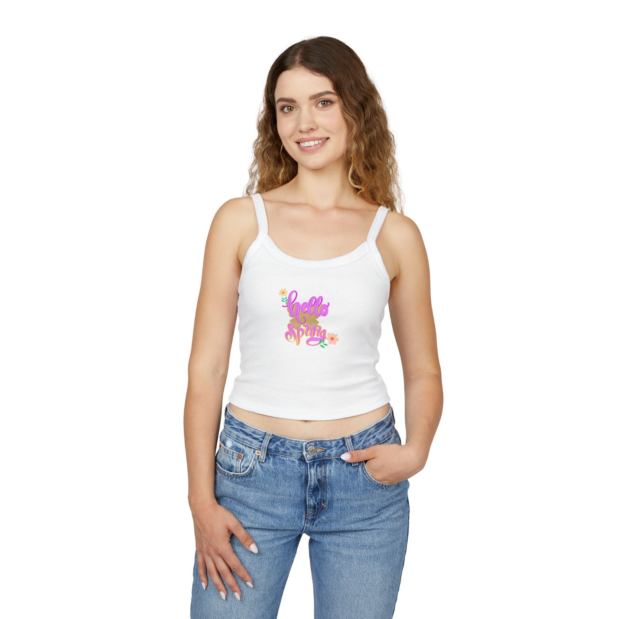 Hello Spring Women's Spaghetti Strap Tank Top