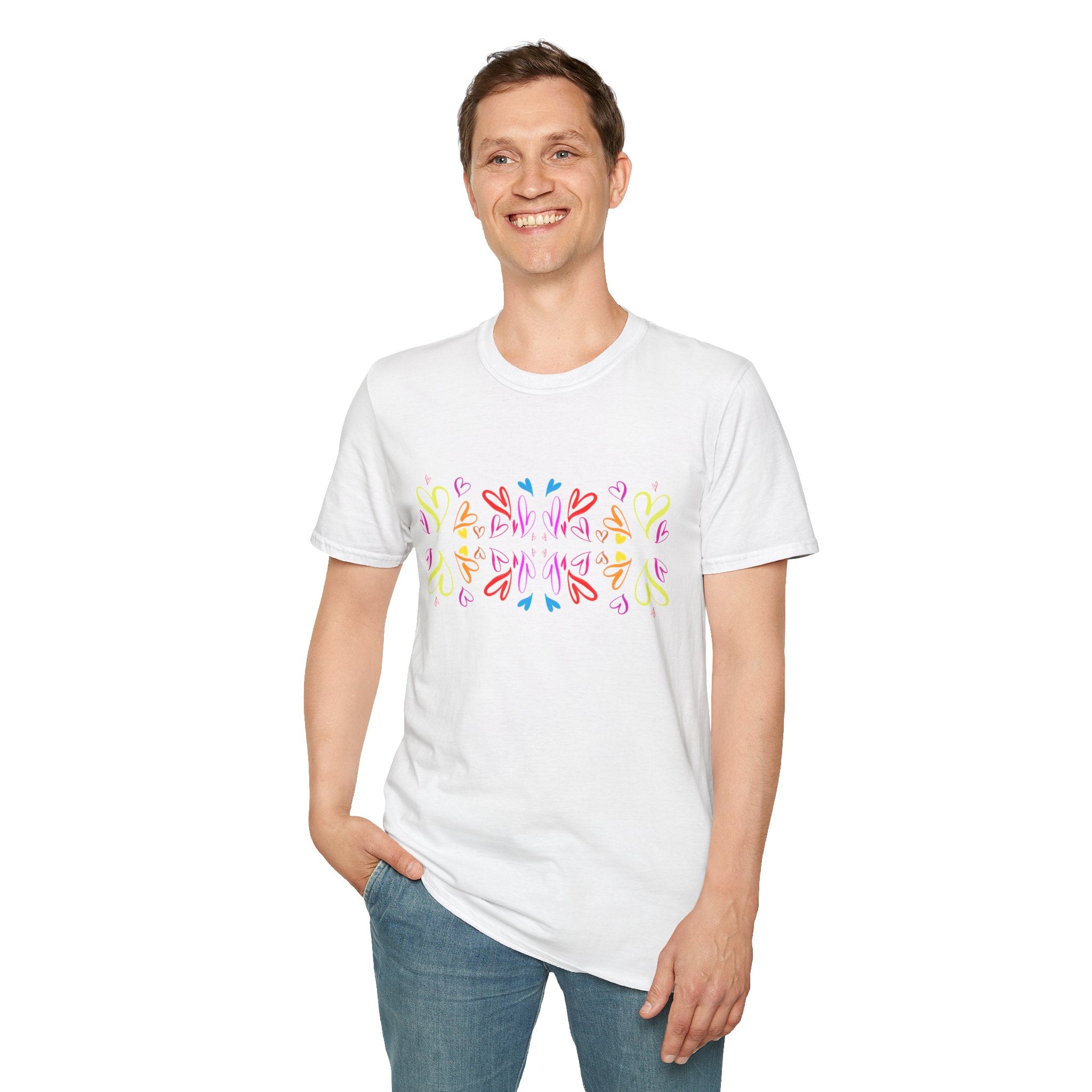 Colorful Unisex Softstyle T-Shirt - Perfect for Casual Outings, Gift Ideas, Festivals, Summer Vibes, and Everyday Wear