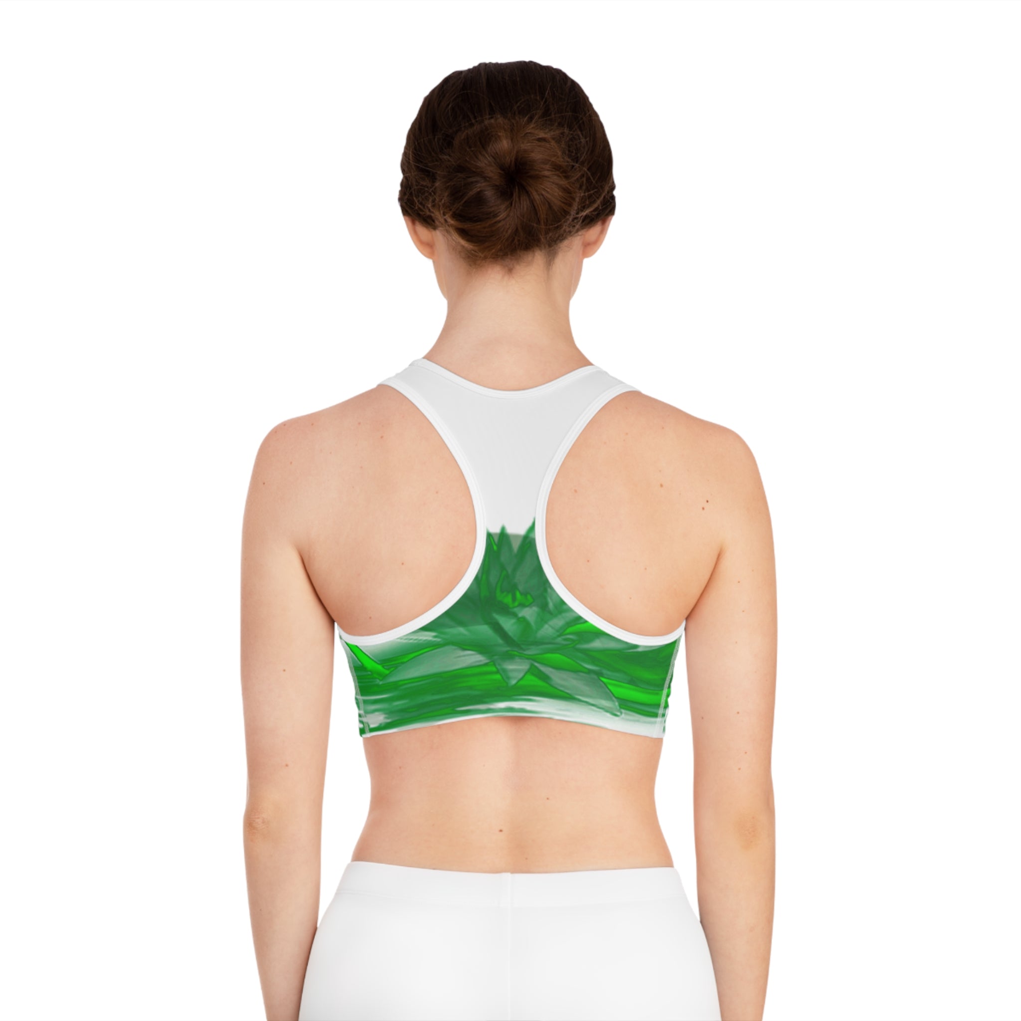 Lotus Blossom Sports Bra – Eco-Friendly Activewear for Yoga & Fitness
