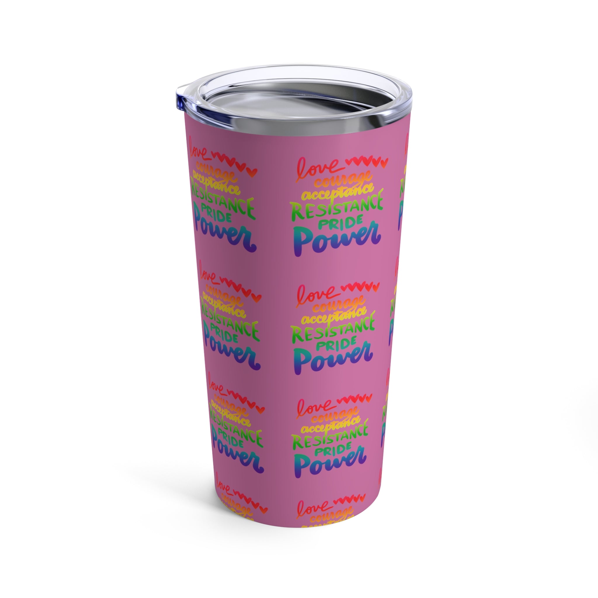 LOVE PRIDE POWER ETC Tumbler 20oz