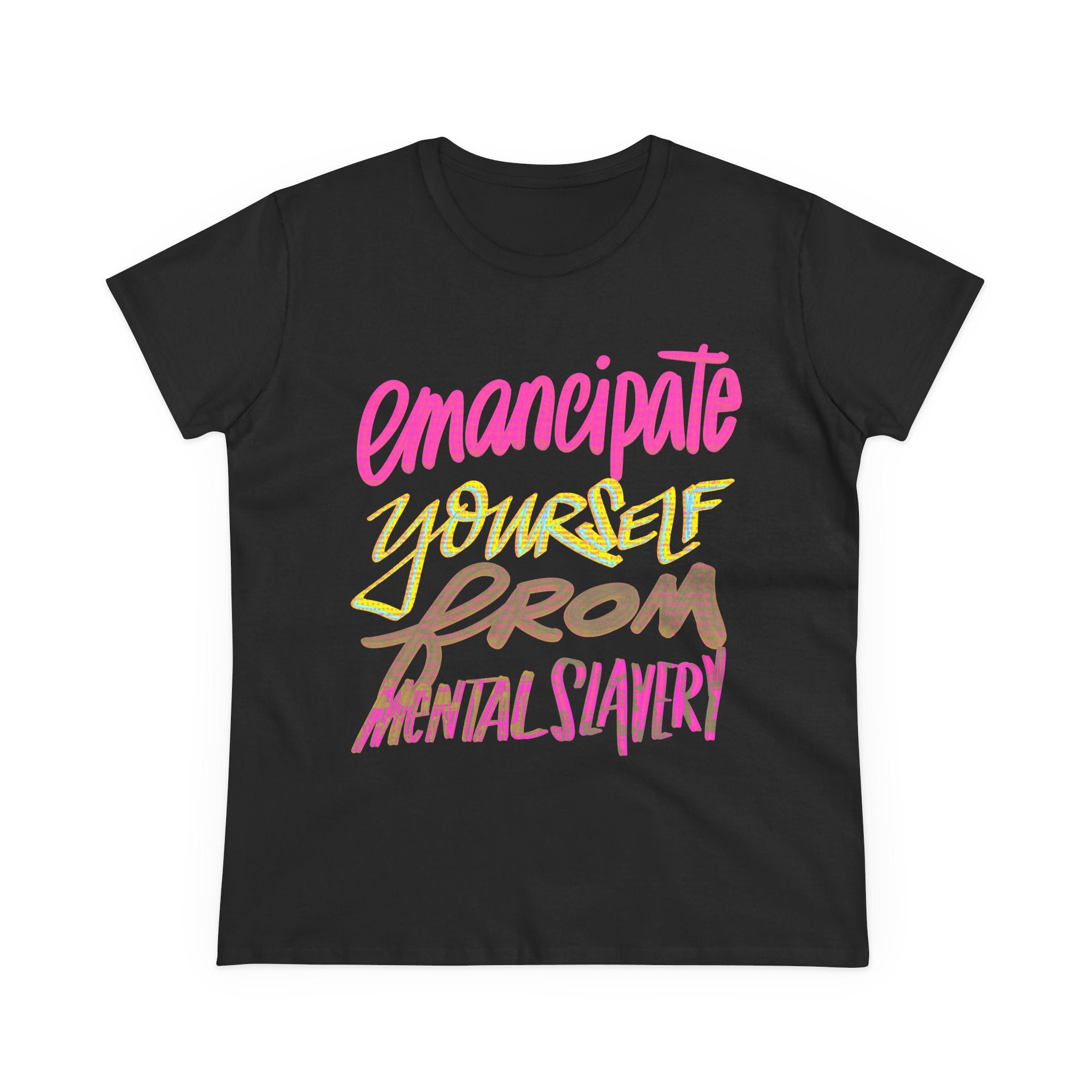 Women's Midweight Cotton Tee - 'Emancipate Yourself'