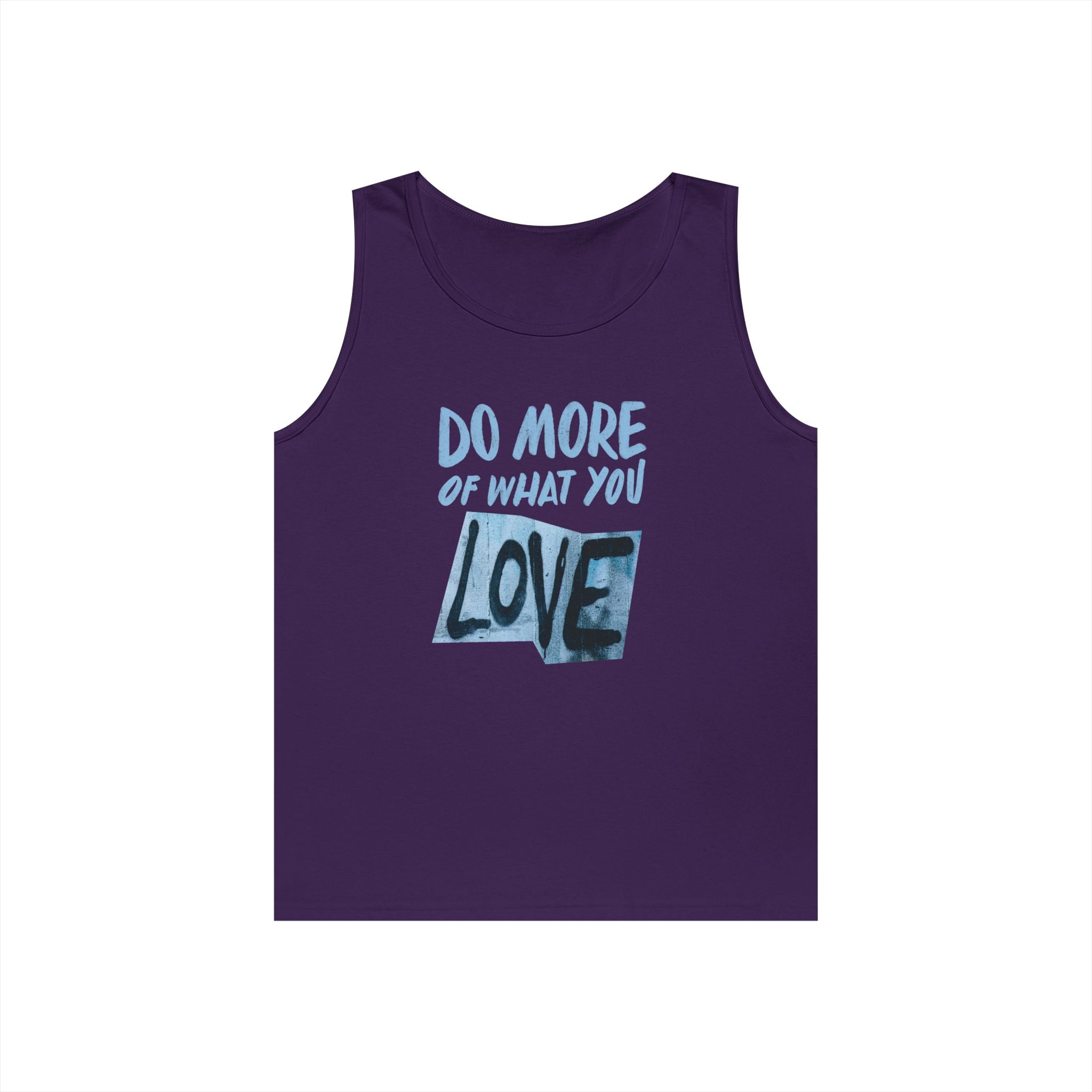 Inspirational Unisex Heavy Cotton Tank Top - "Do More of What You Love"