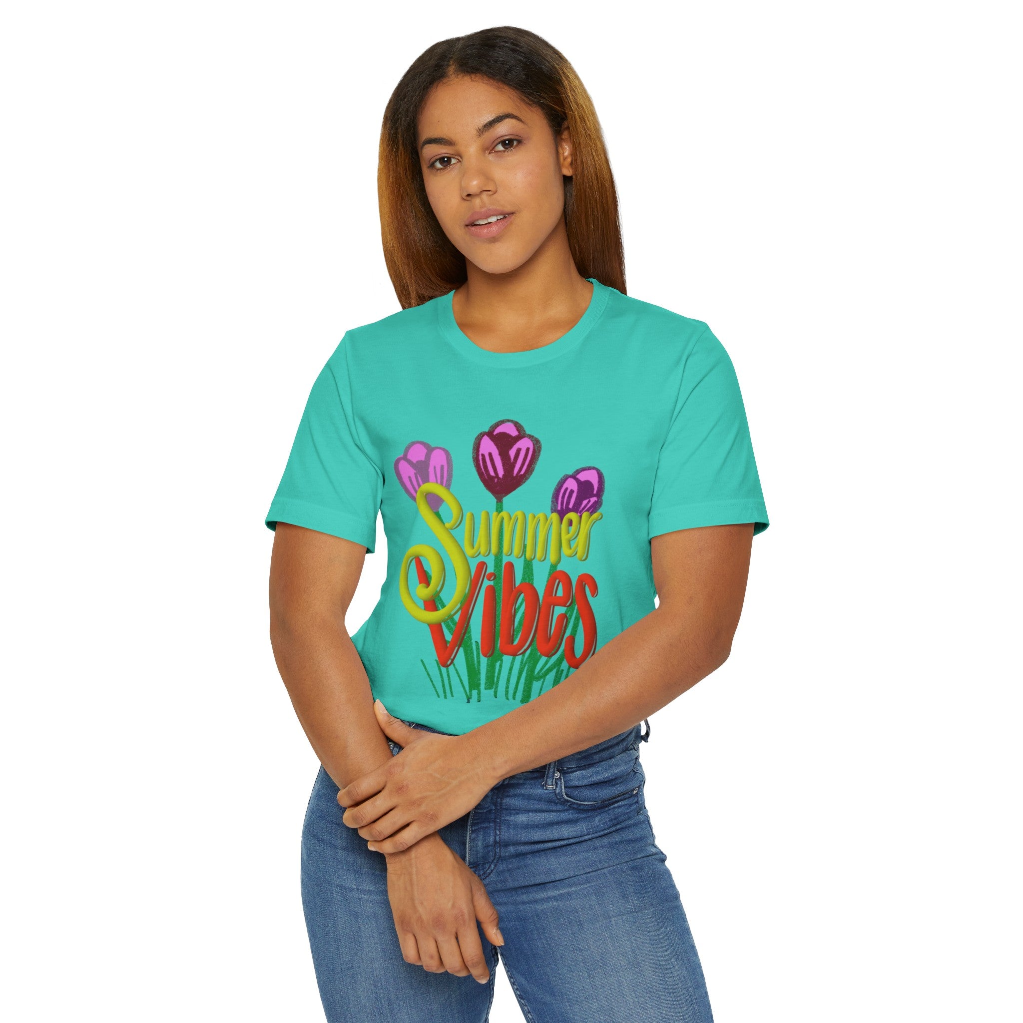 SUMMER VIBES Unisex Jersey T-Shirt