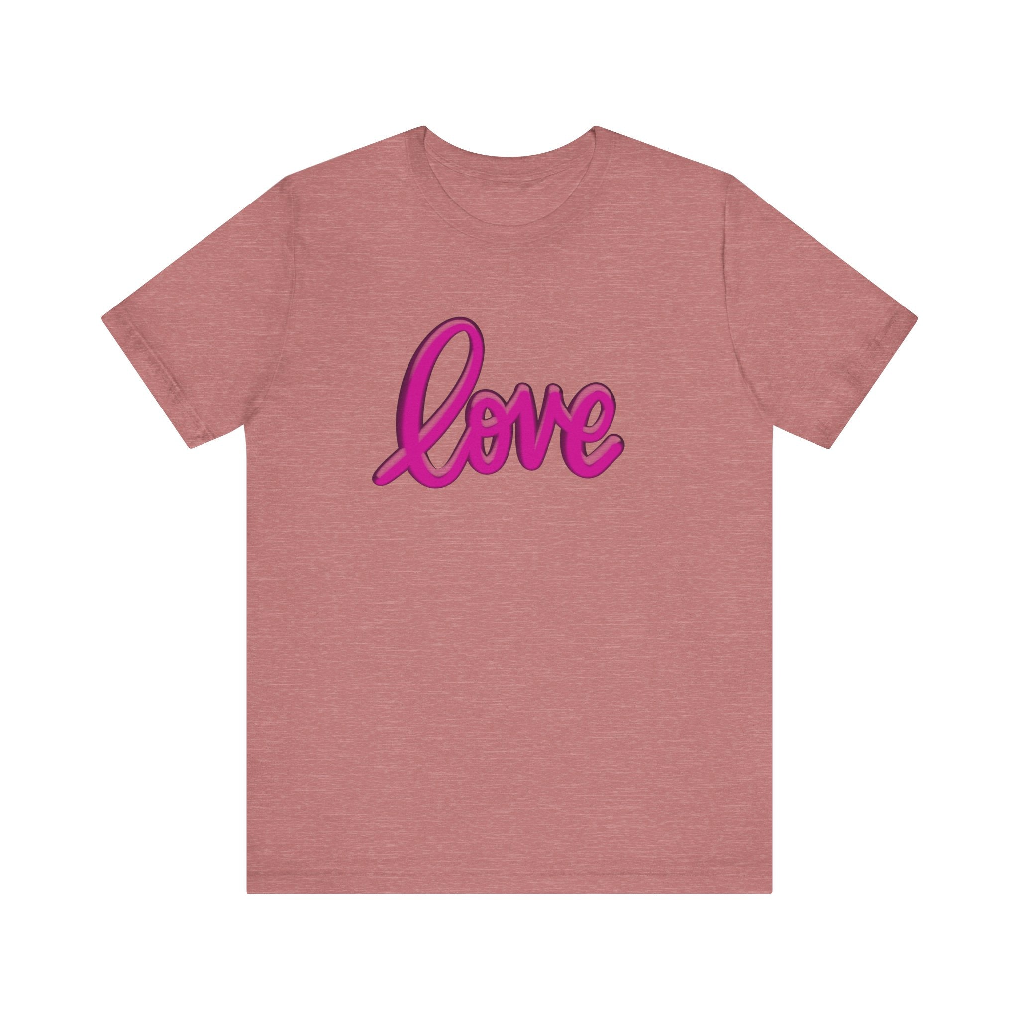 Love Pink Short Sleeve Tee - Unisex Jersey T-Shirt for Awareness & Everyday Comfort