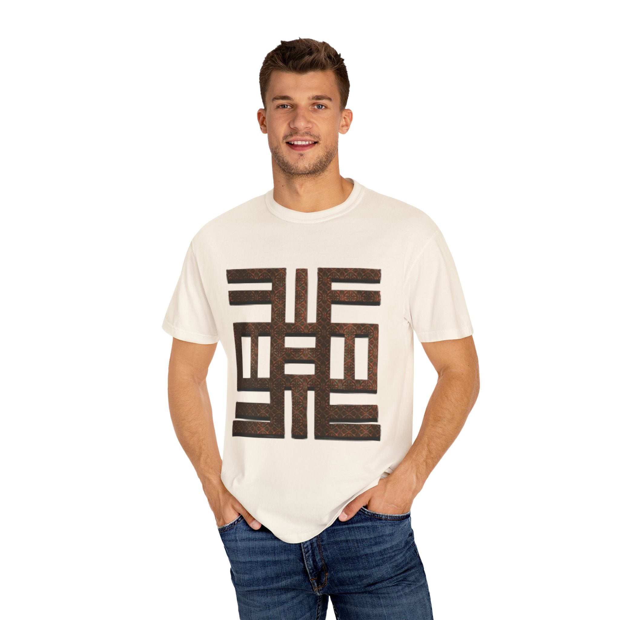 QUALITY: ADINKRA SYMBOL Unisex Garment-Dyed T-shirt