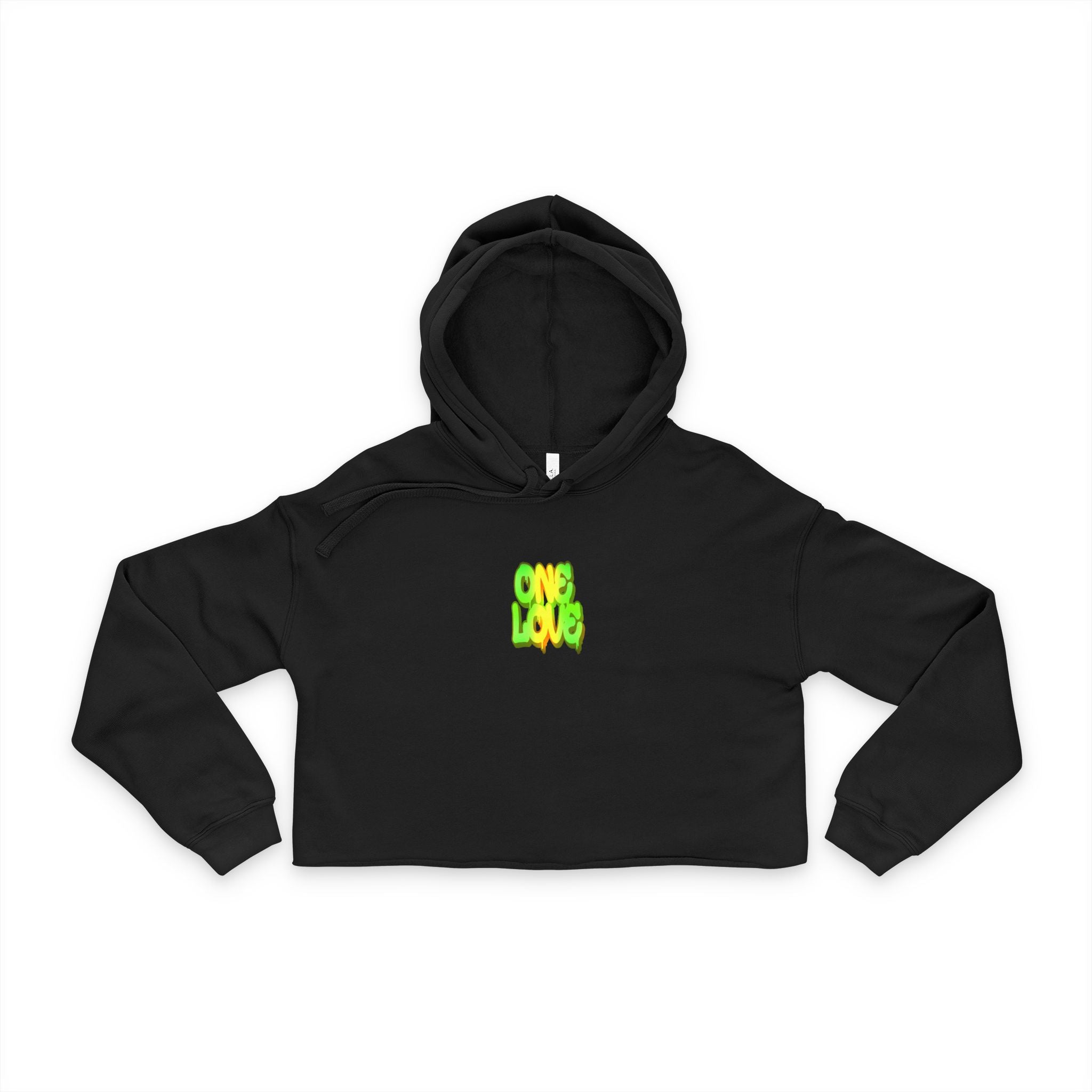 Women’s Cropped Hoodie - "One Love" Casual Streetwear
