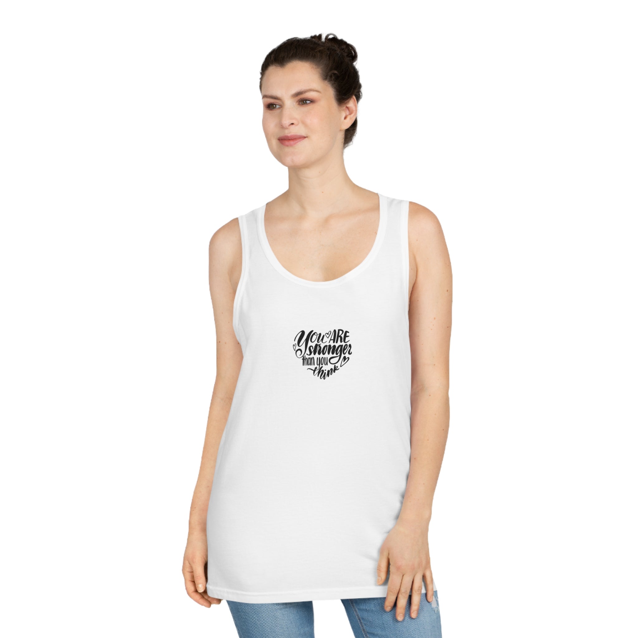 Inspirational Unisex Softstyle™ Tank Top - "You Are Stronger Than You Think"