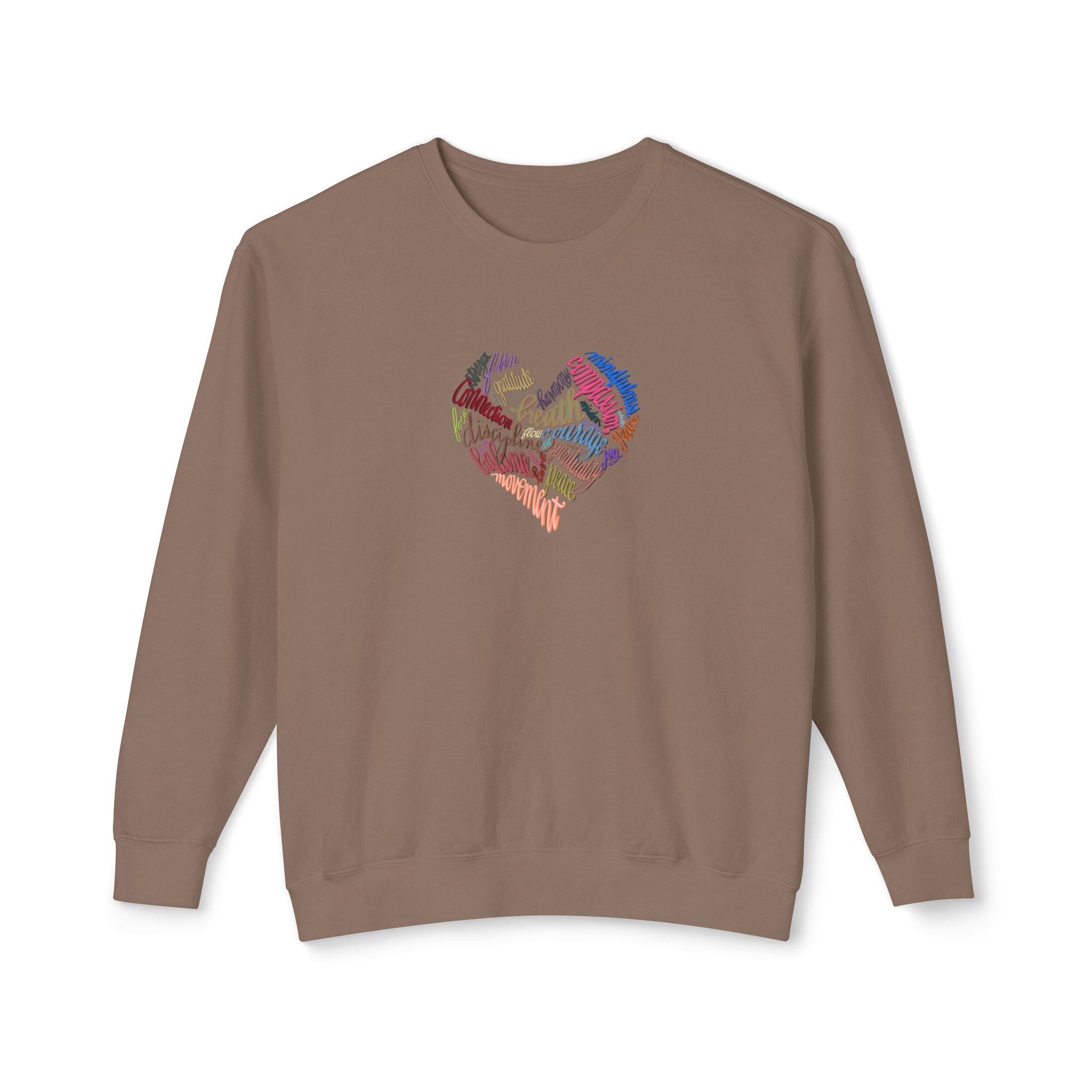 I HEART YOGA Lightweight Crewneck Sweatshirt