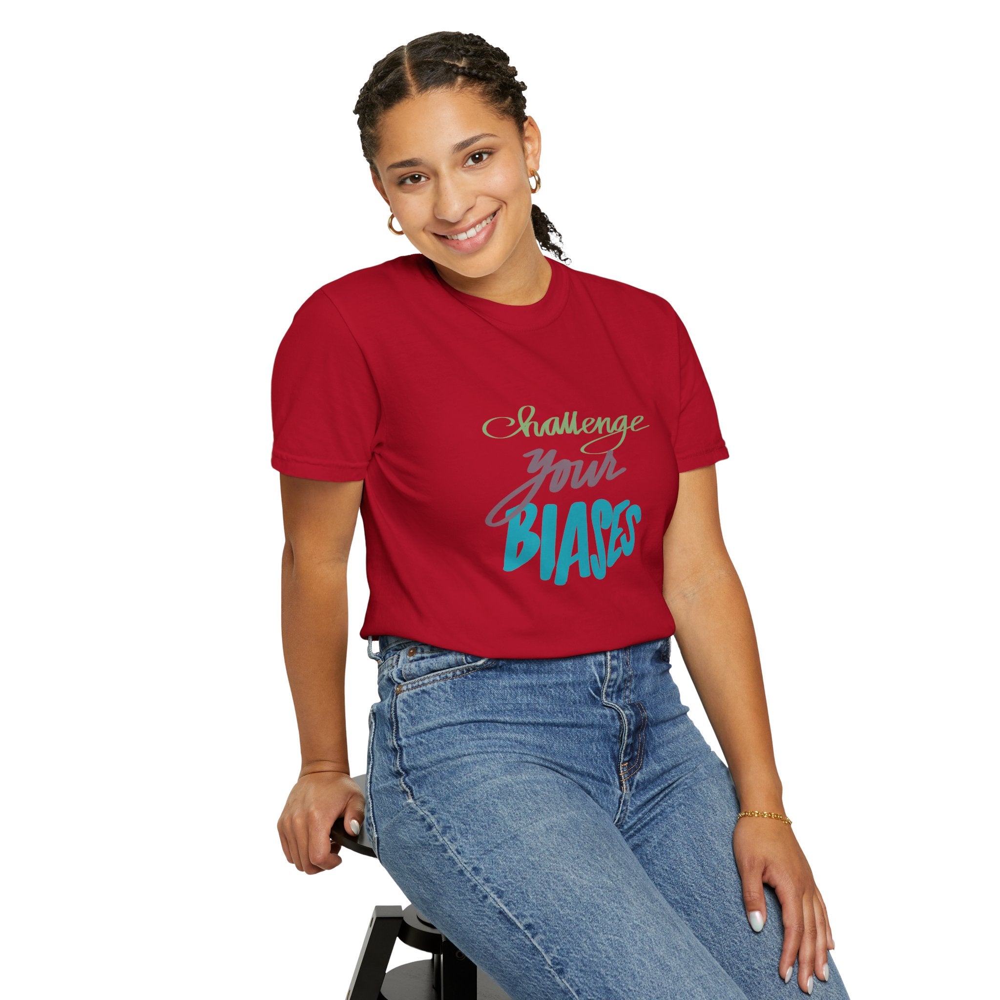 CHALLENGE BIASES Unisex Garment-Dyed T-shirt