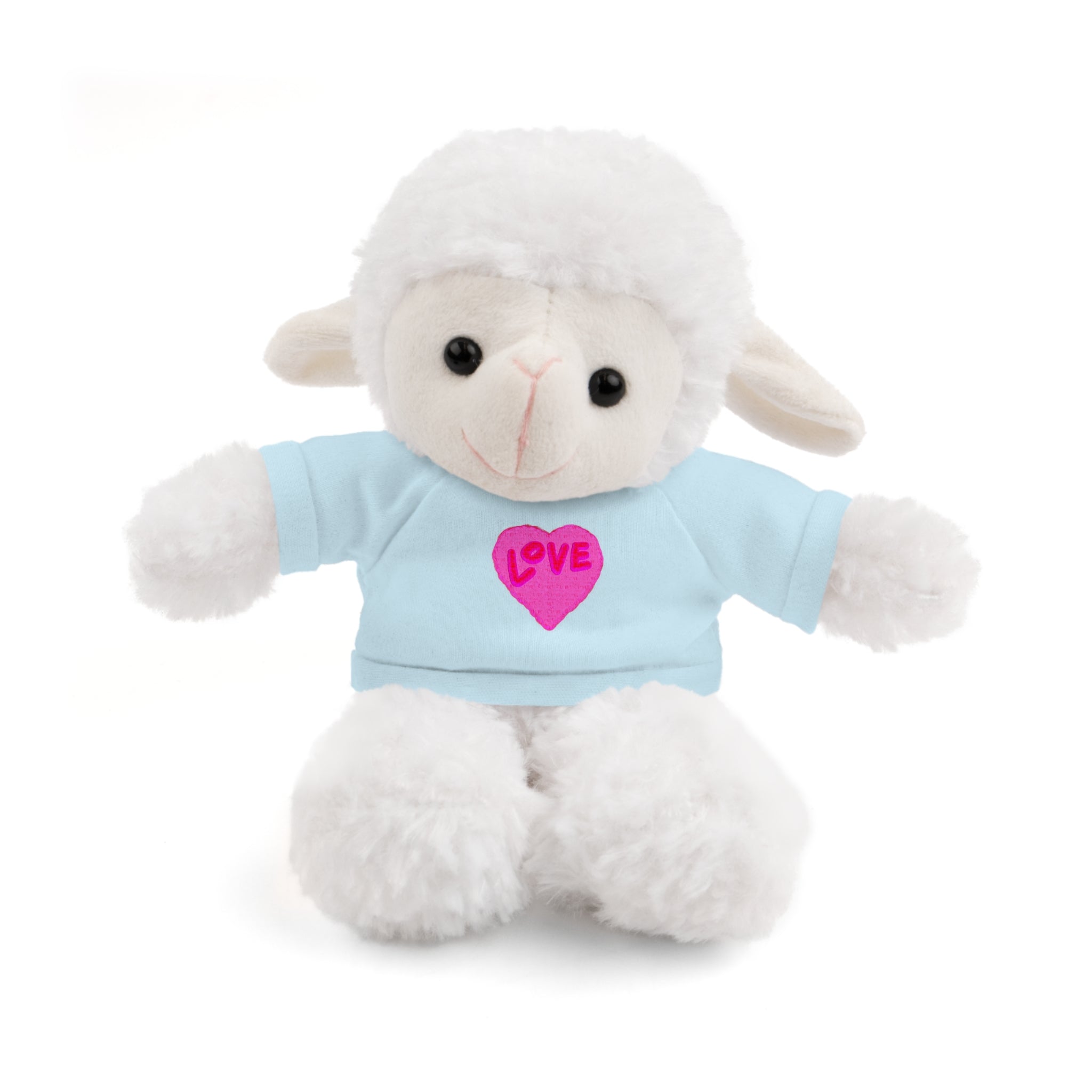 Love Bear Stuffed Animal in Custom Tee - Perfect Gift for Kids and Occasions