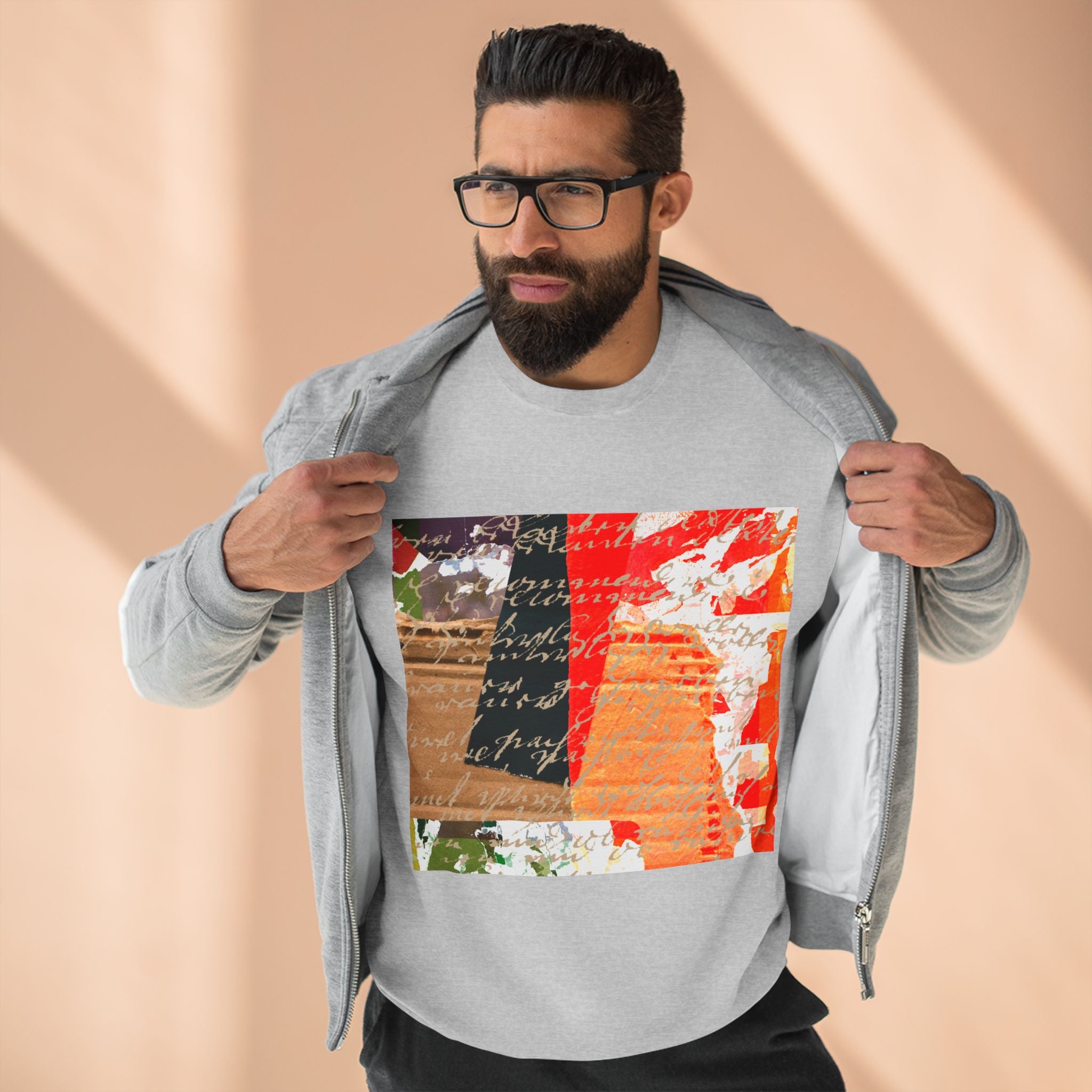 Artistic Unisex Crewneck Sweatshirt, Cozy Graphic Pullover, Colorful Lounge Wear, Perfect Gift for Creatives, Art Lovers Sweatshirt