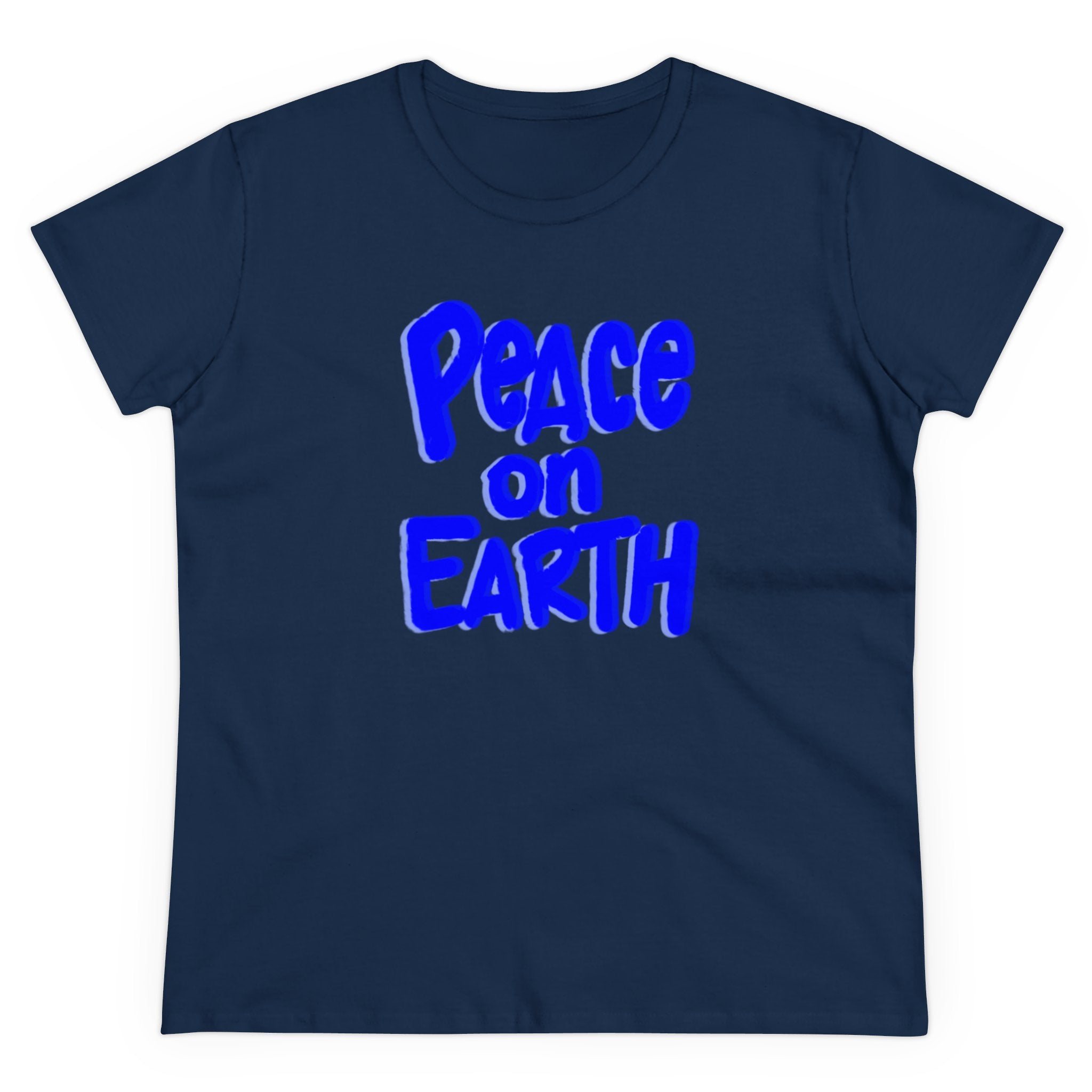 PEACE ON EARTH Women's Midweight Cotton Tee