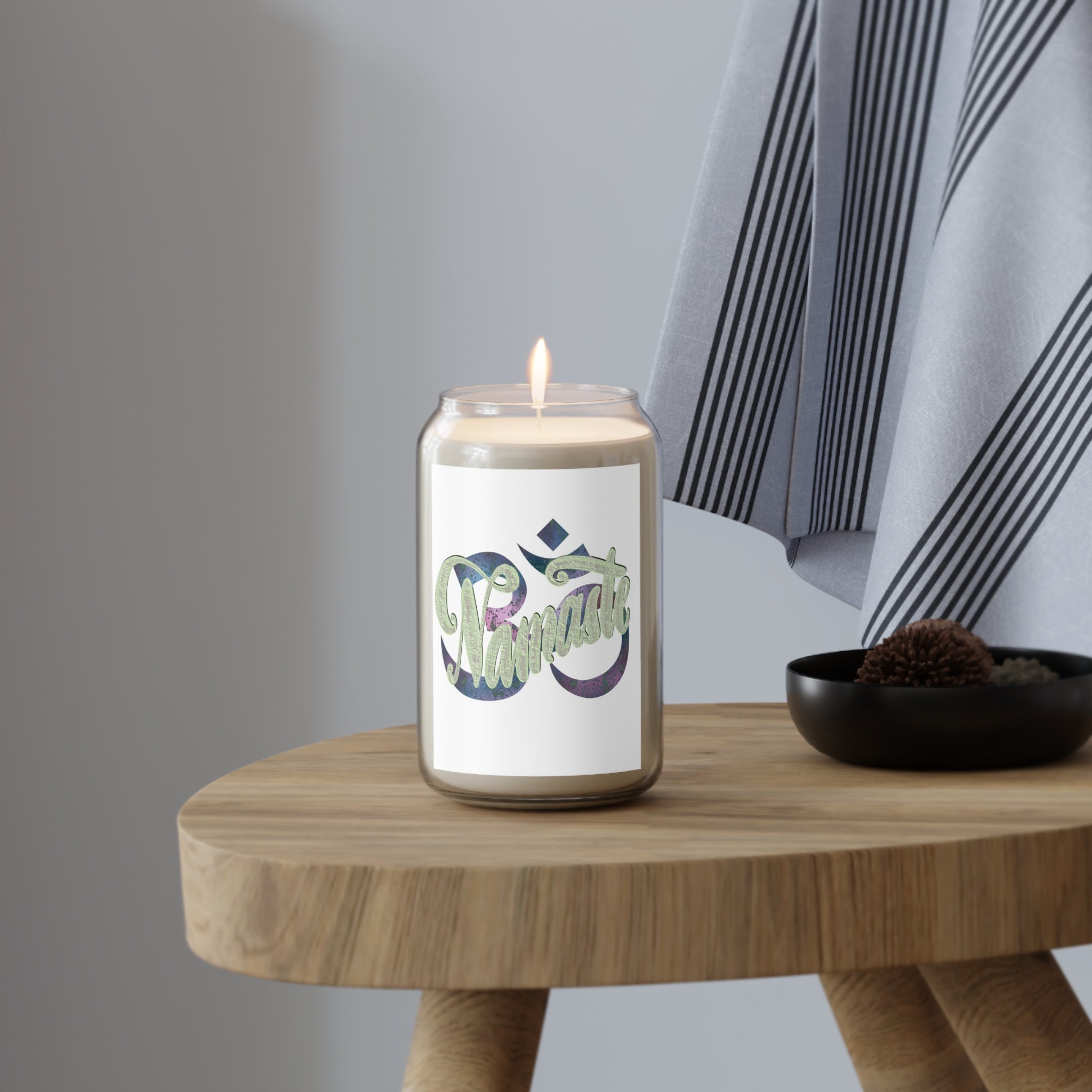 Namaste Scented Soy Candle 13.75oz — Festive Floral Fragrance