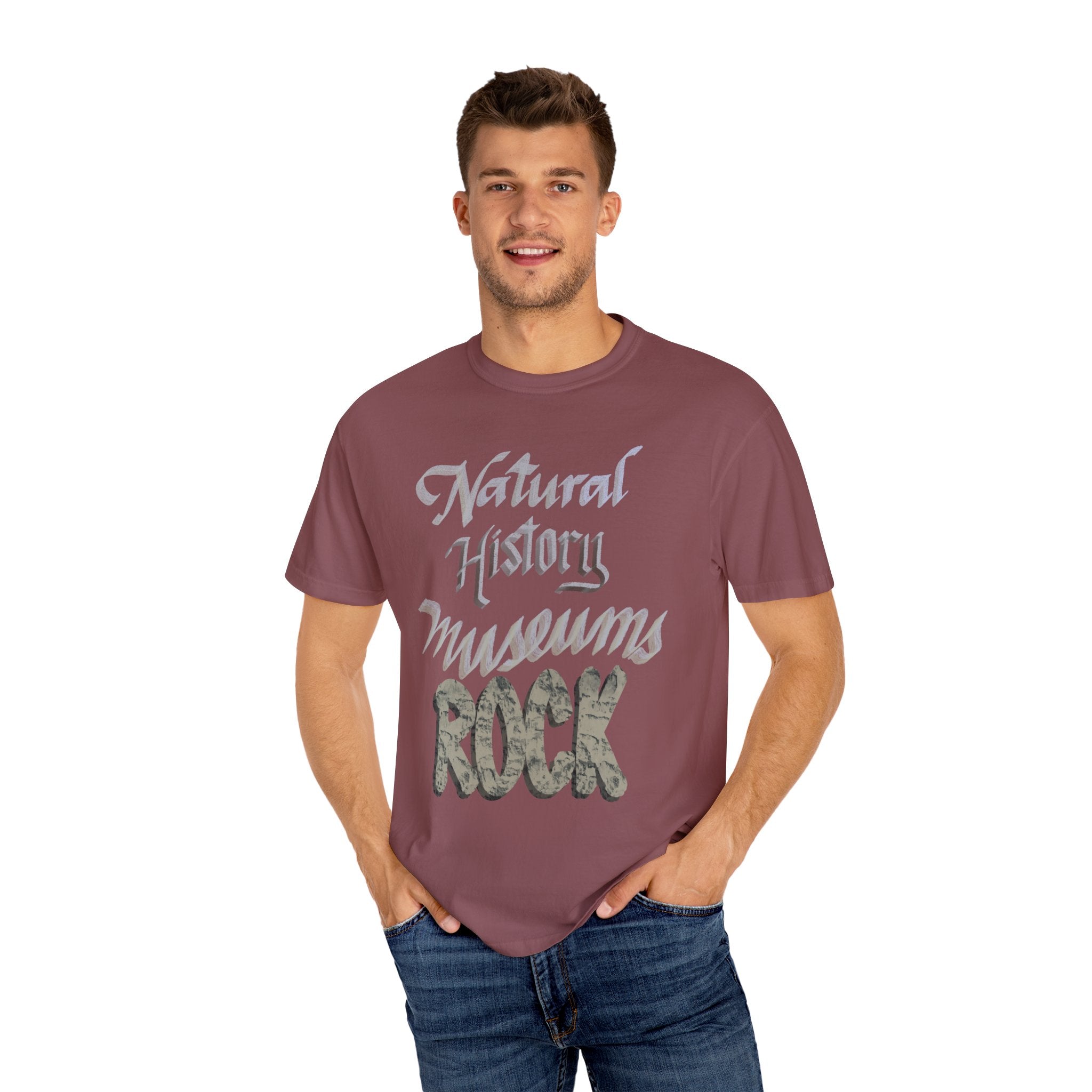 NATURAL HISTORY MUSEUMS ROCK Unisex Garment-Dyed T-shirt
