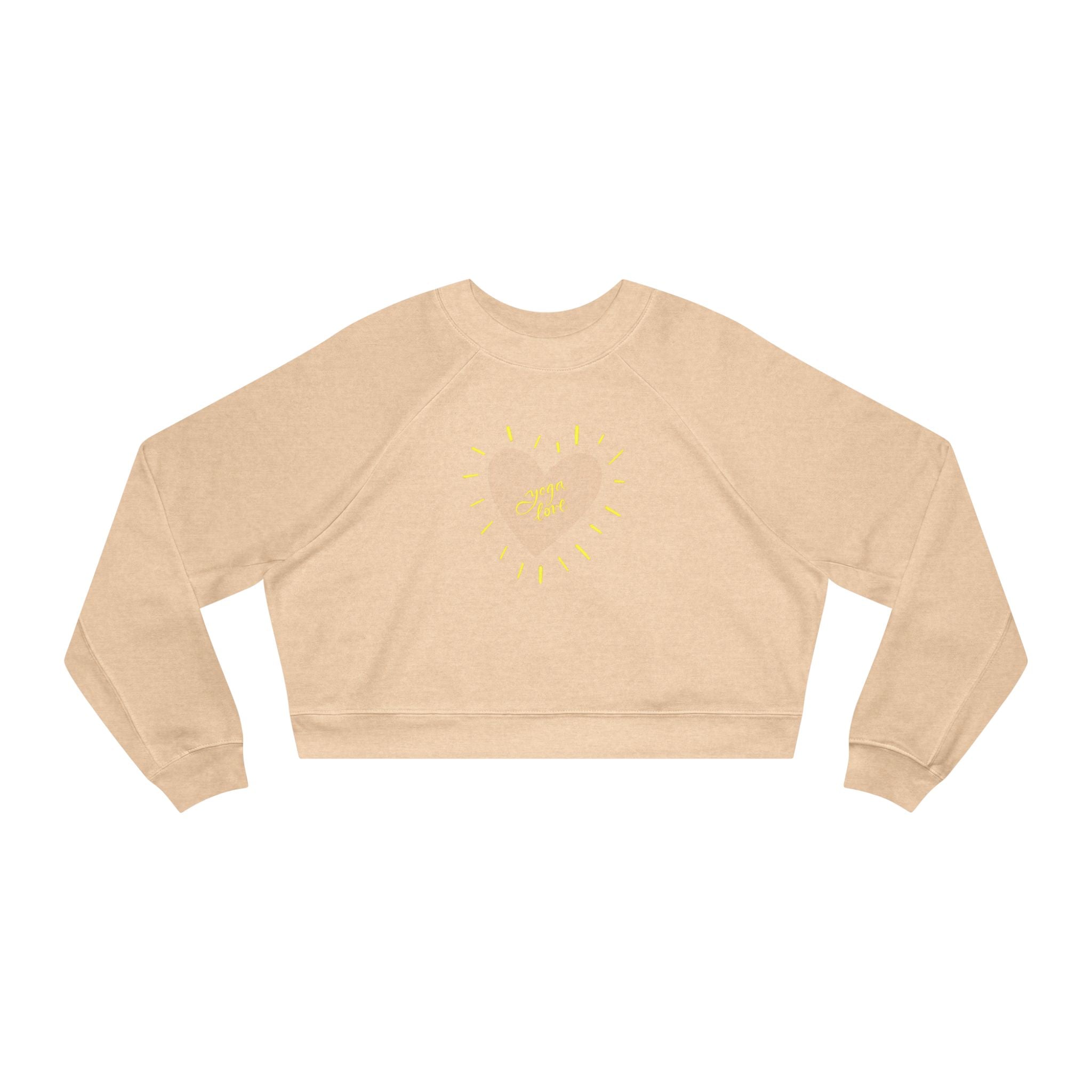 Yoga Love Women's Cropped Fleece Pullover - Cozy & Stylish for Every Occasion