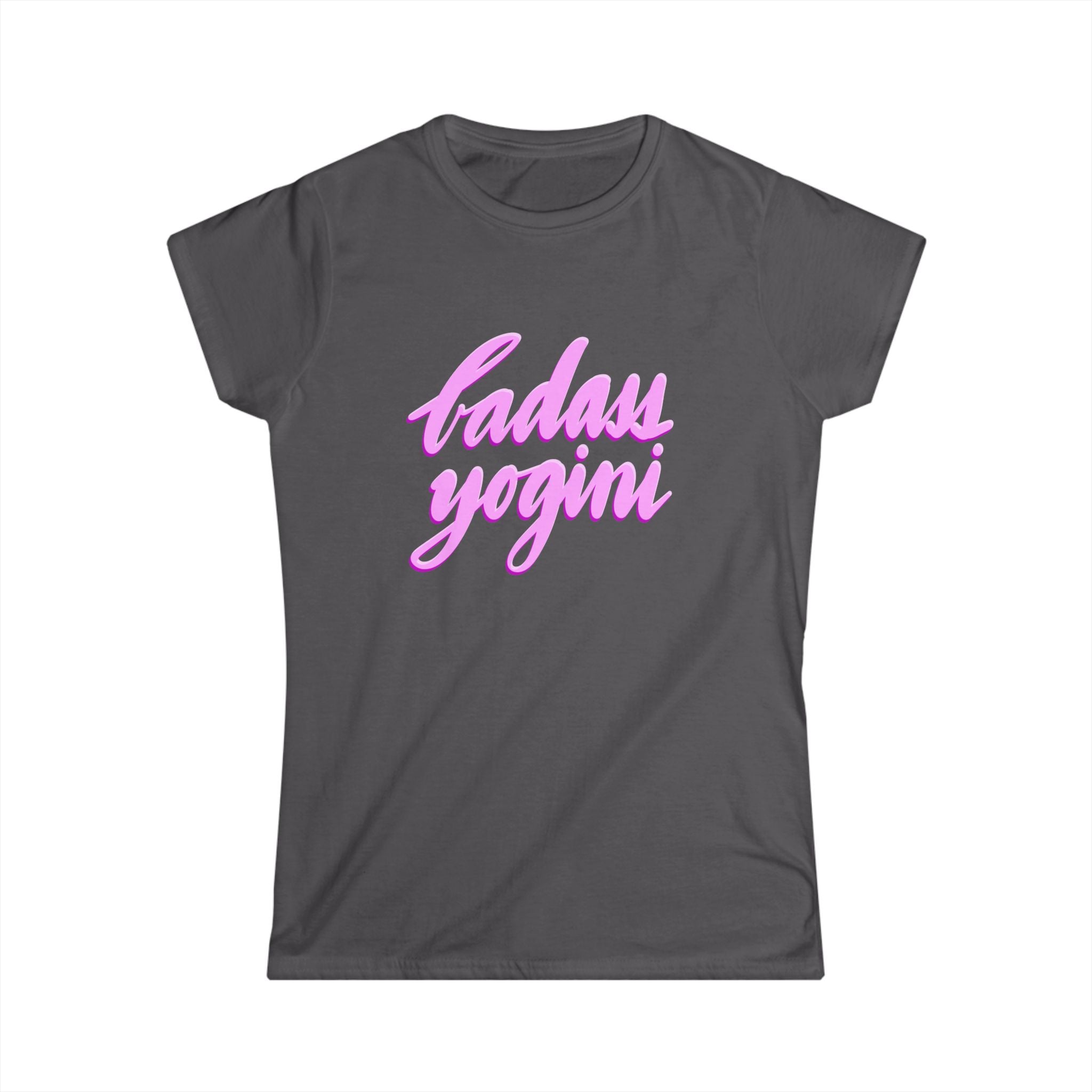 'Badass Yogini' Women's Softstyle Tee - Empowering T-Shirt for Yoga Lovers