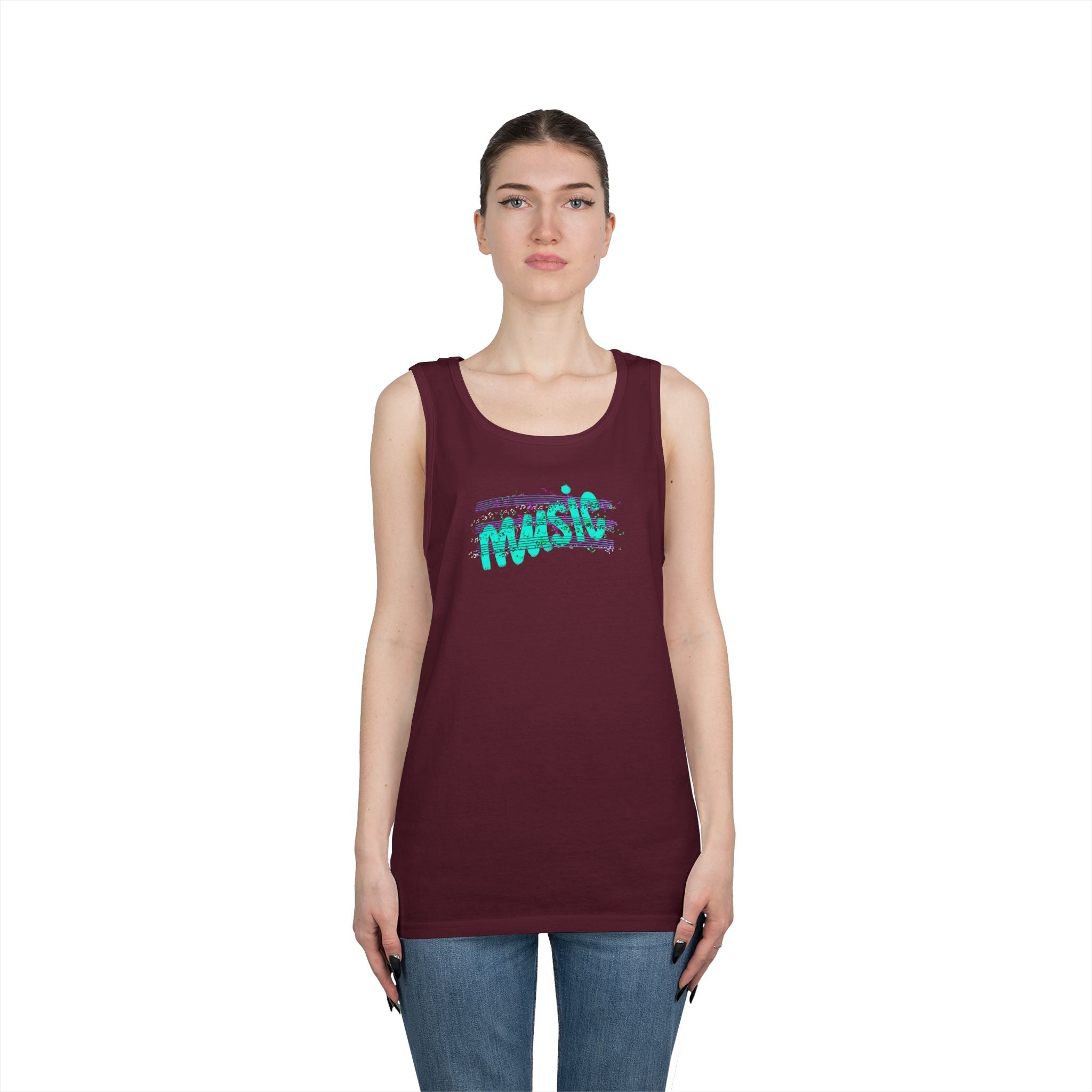 Music Vibes Unisex Heavy Cotton Tank Top