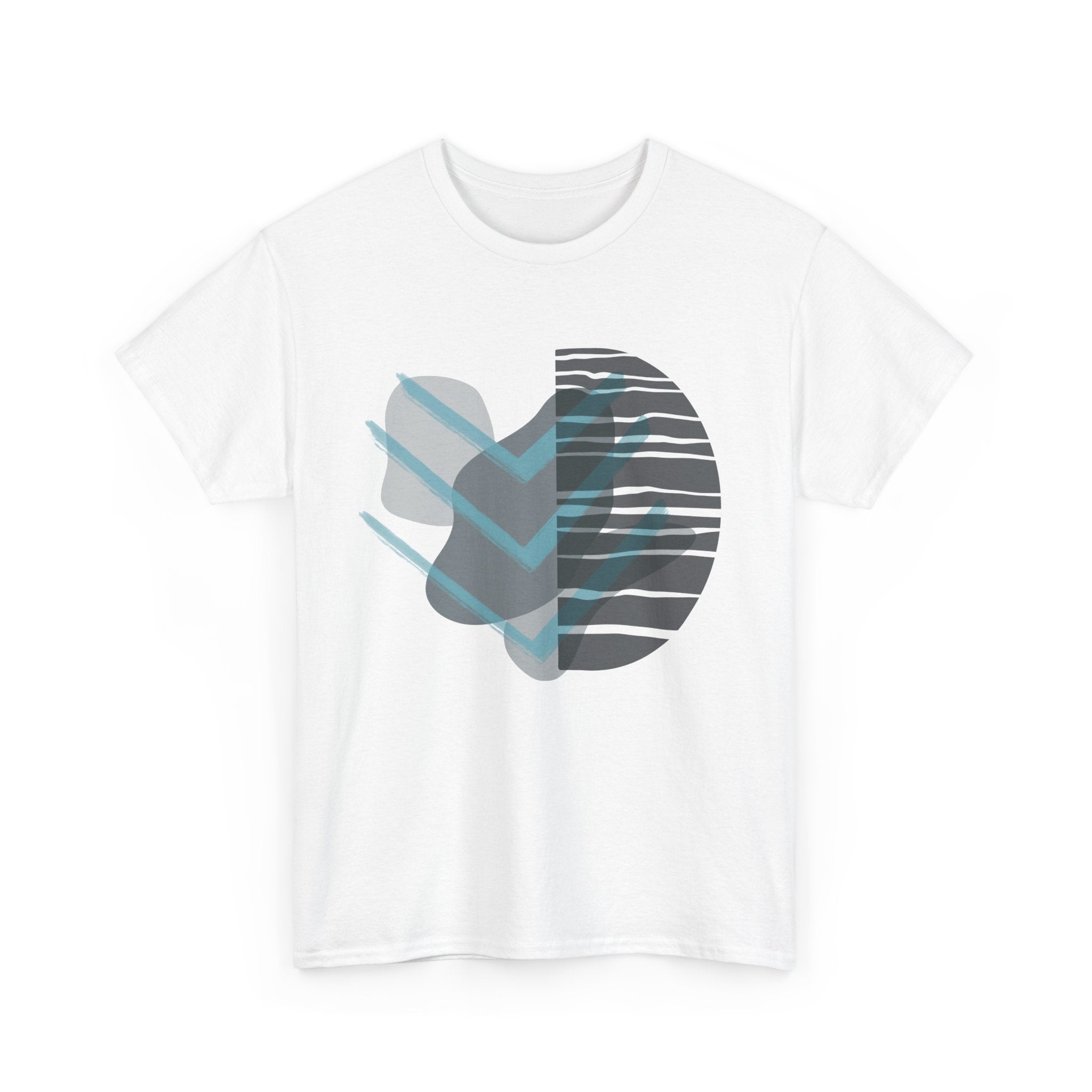 Stylish Unisex Heavy Cotton Tee with Abstract Design