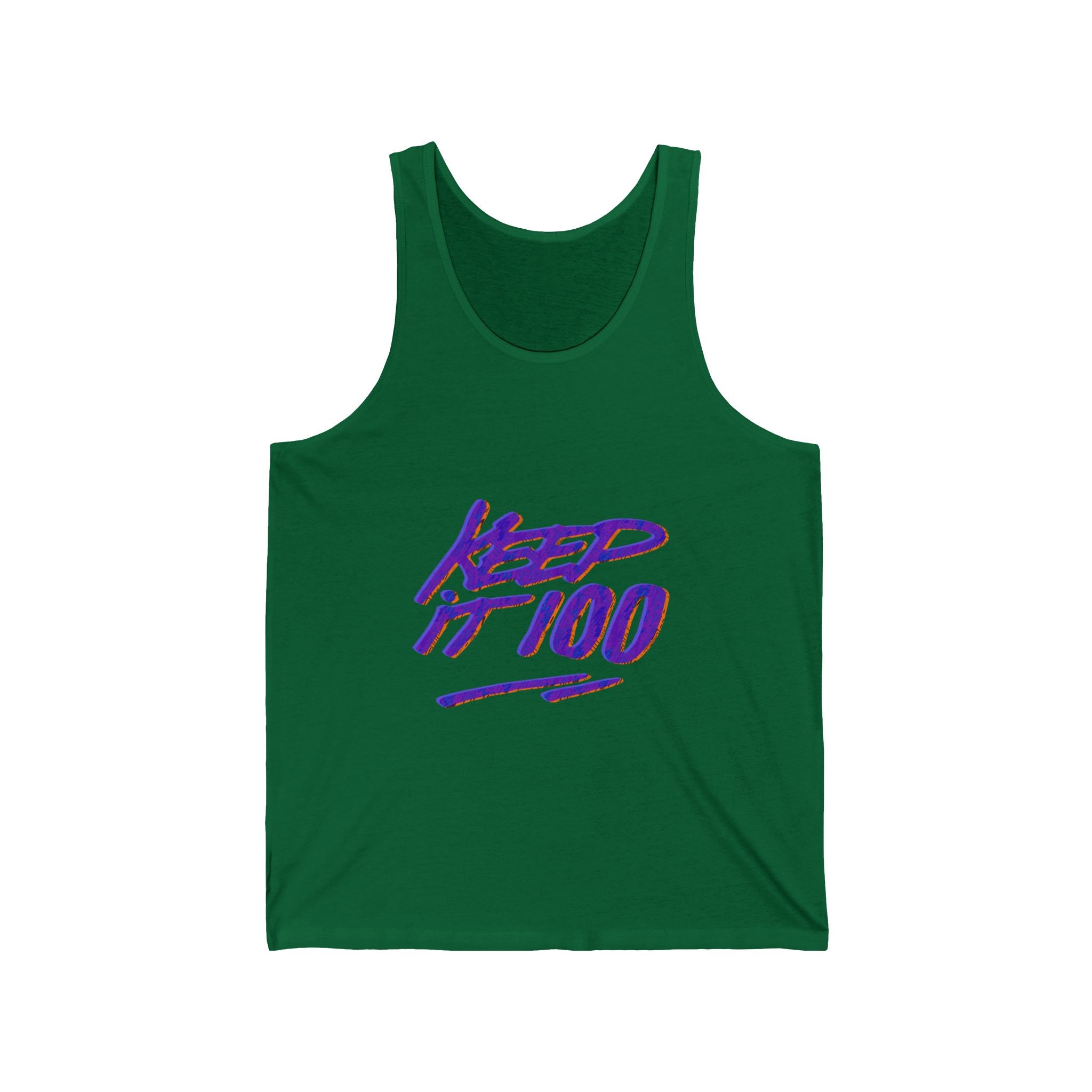 Keep It 100 Unisex Jersey Tank - Casual Summer Tee