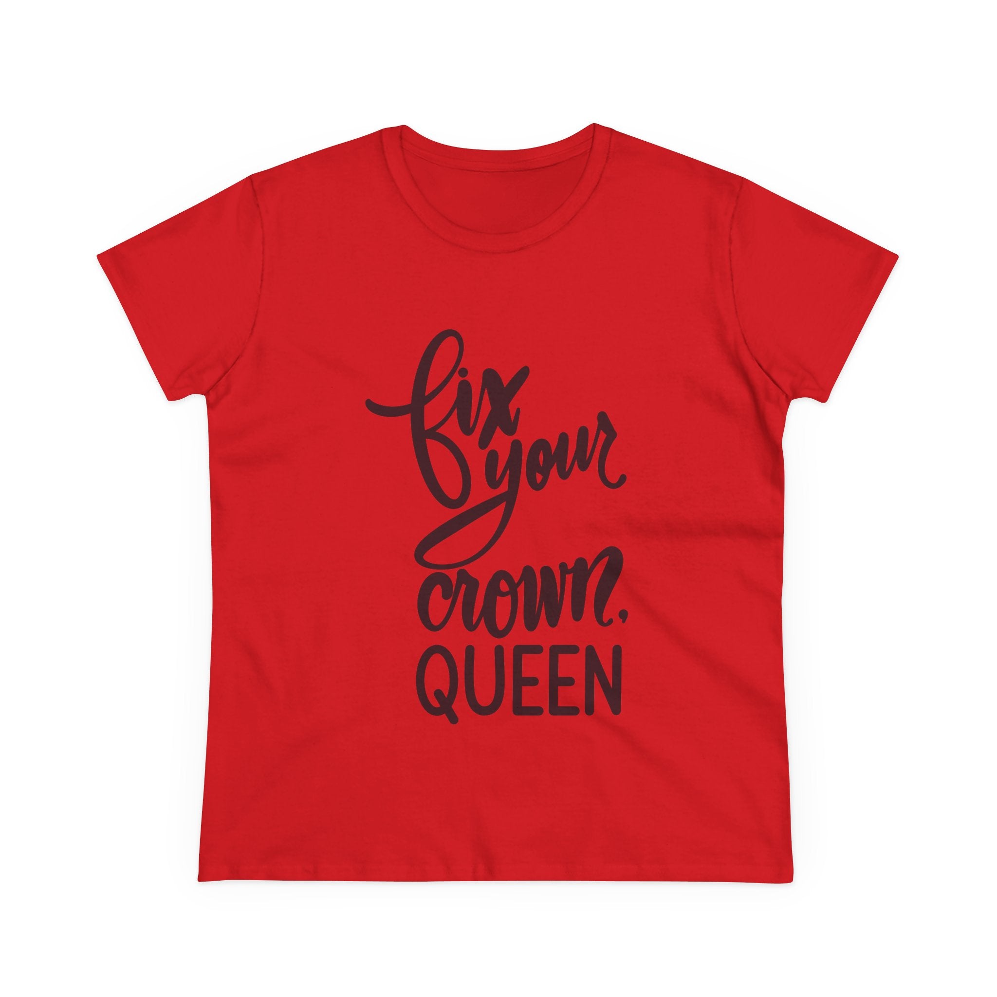 Empowering Women's Tee - "Fix Your Crown, Queen"