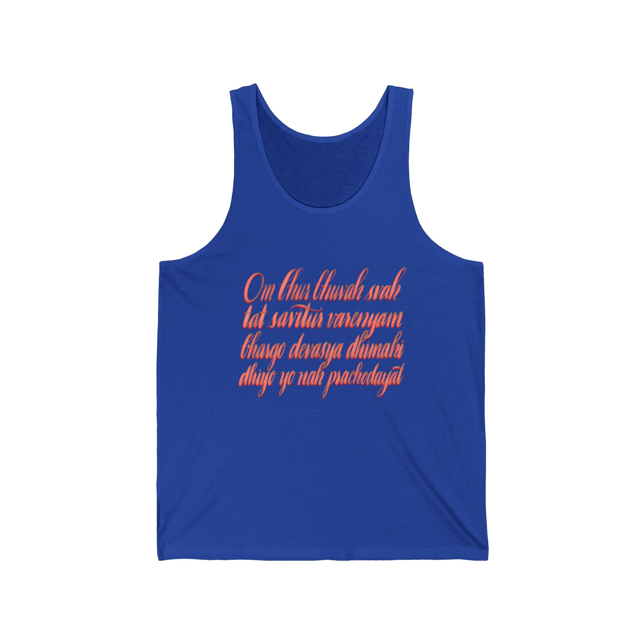 Inspirational Unisex Jersey Tank Top - Spiritual Quote Design