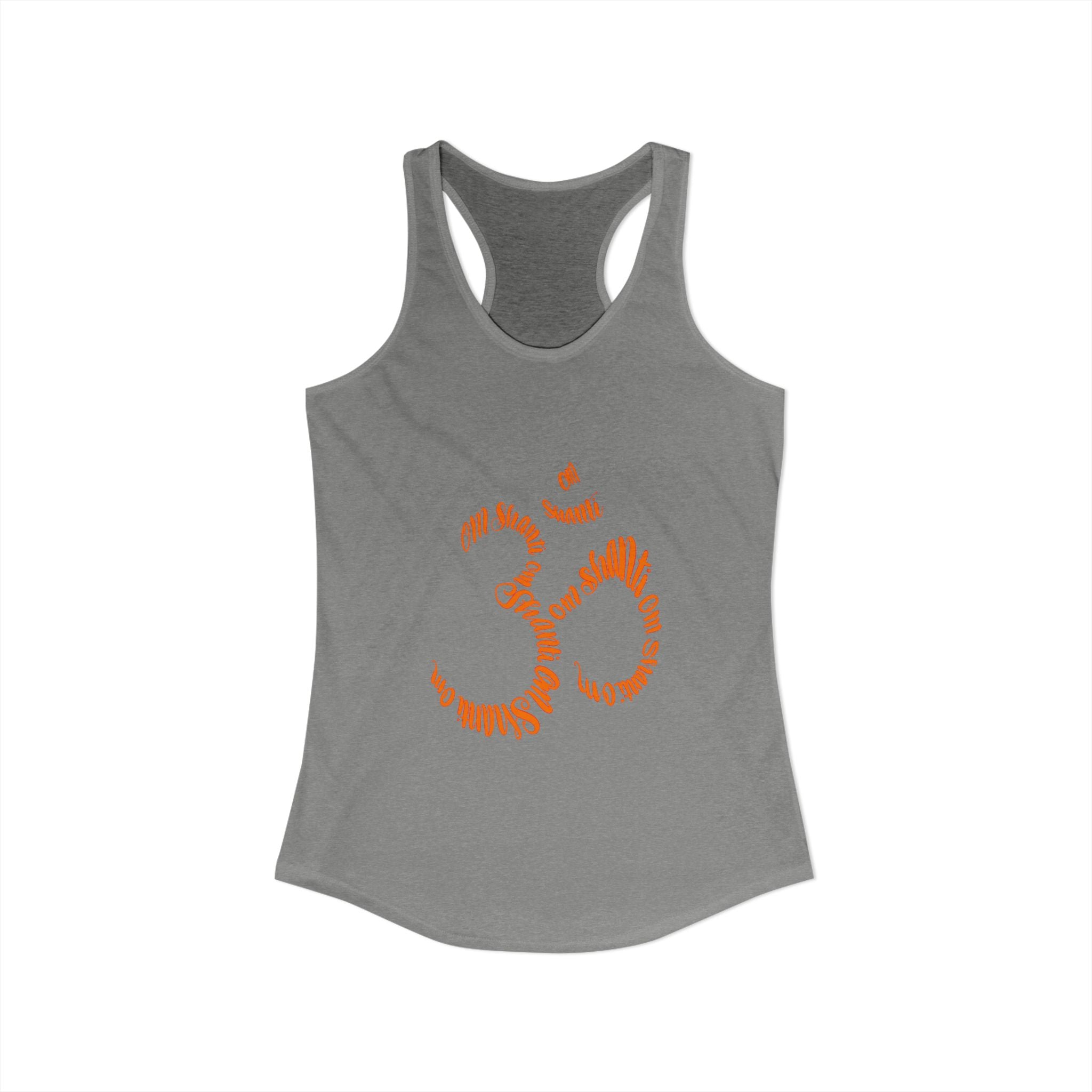 Yoga OM Racerback Tank — Hand-Drawn Calligraphy