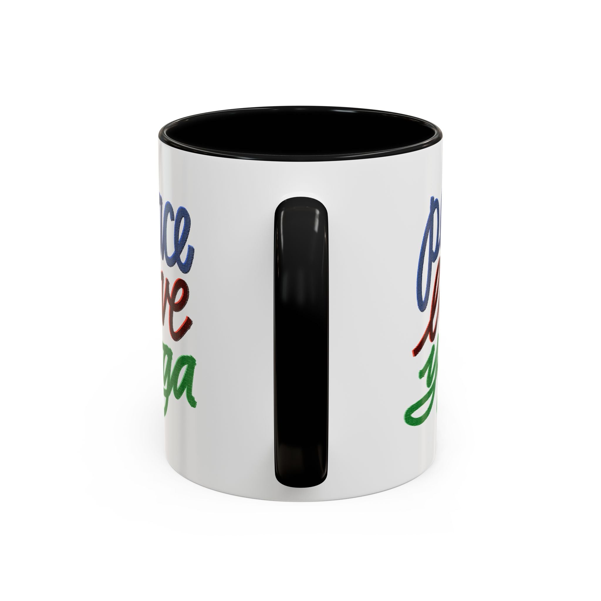 PEACE LOVE YOGA 11 oz Coffee Mug