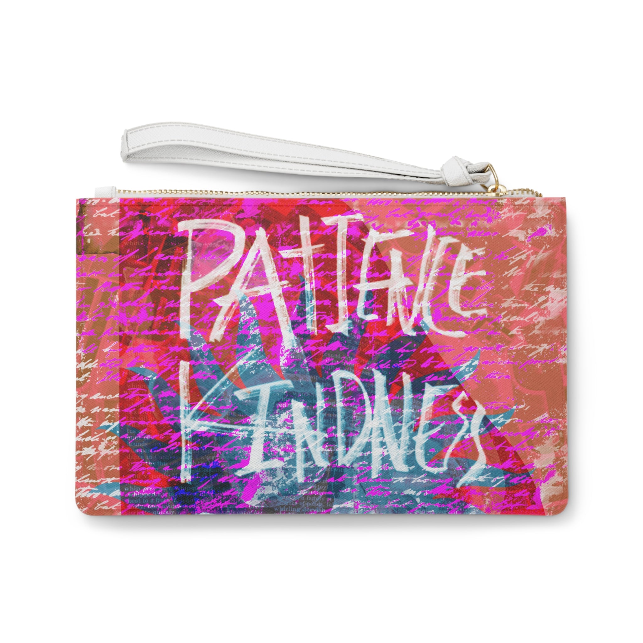PATIENCE KINDNESS Clutch Bag