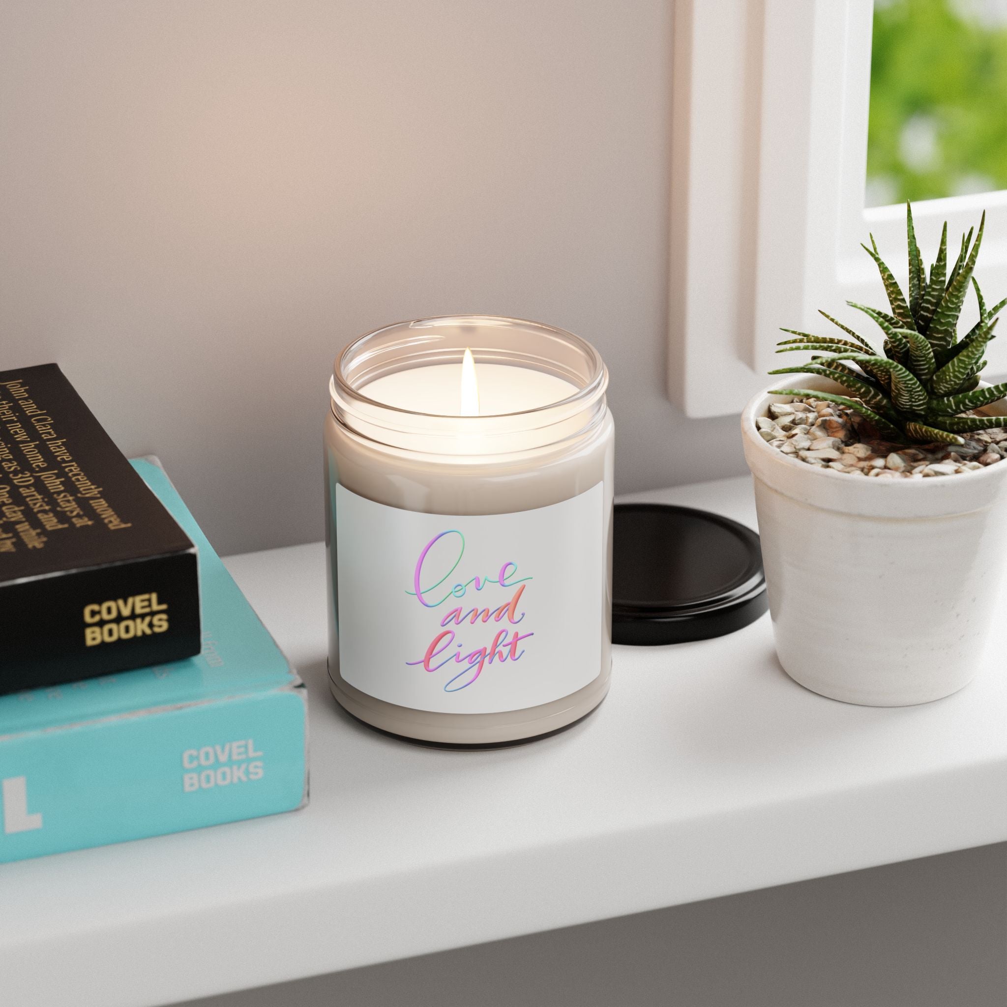 Aromatherapy Candle - Love and Light, Scented Soy Candle, Home Decor, Relaxation Gift, Mindfulness, Self-Care