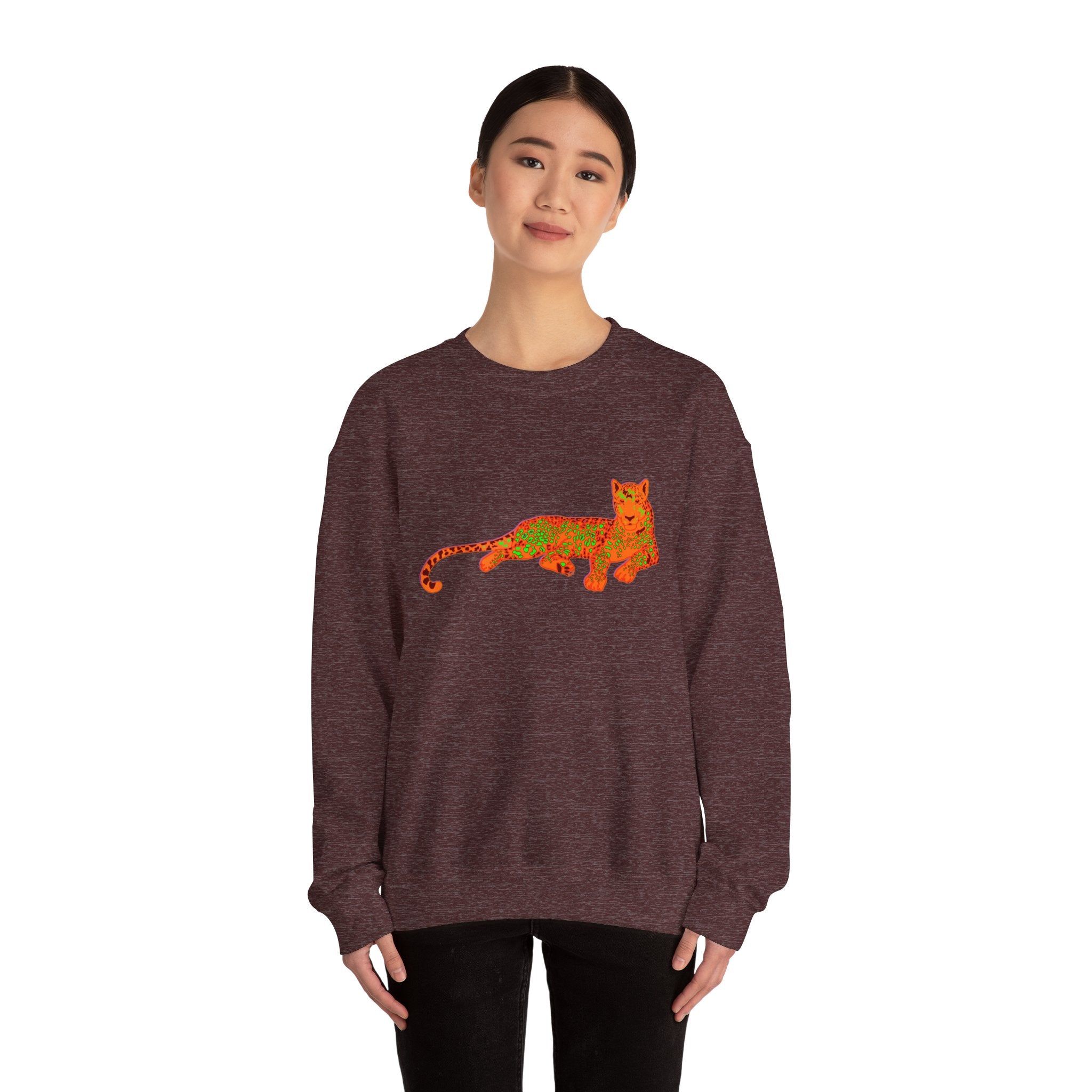 Colorful Leopard Crewneck Sweatshirt