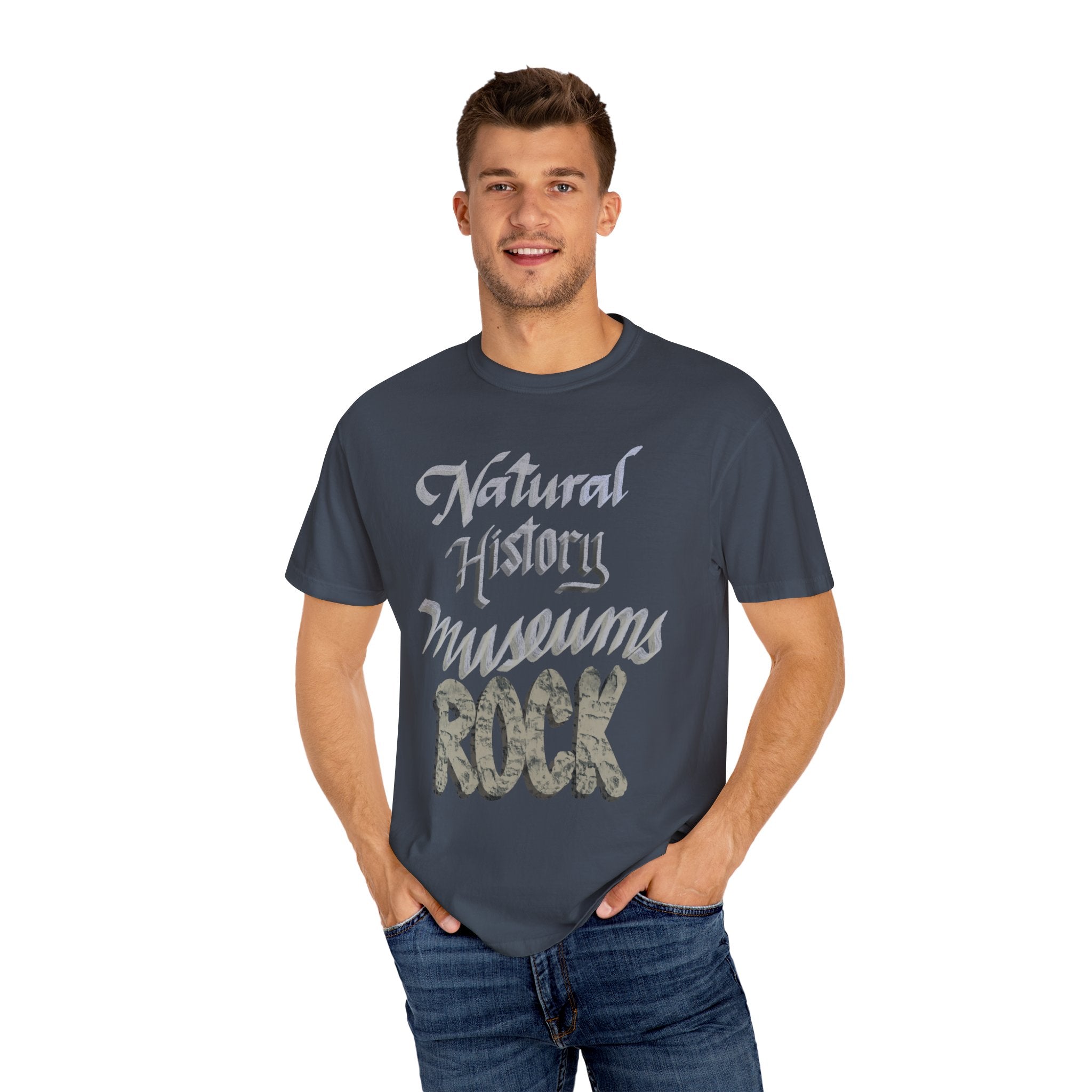 NATURAL HISTORY MUSEUMS ROCK Unisex Garment-Dyed T-shirt