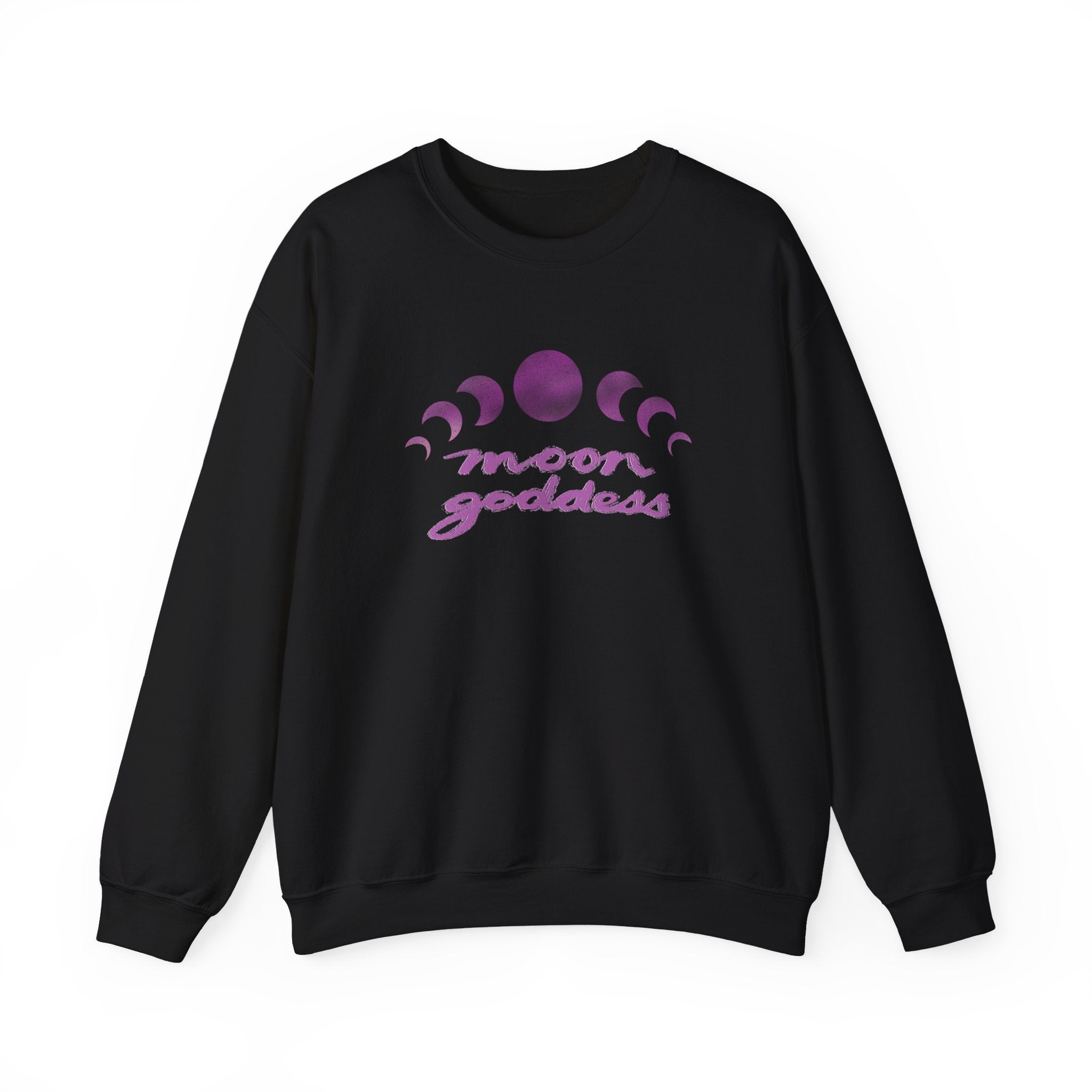 Moon Goddess Crewneck Sweatshirt —hand-drawn and hand-written