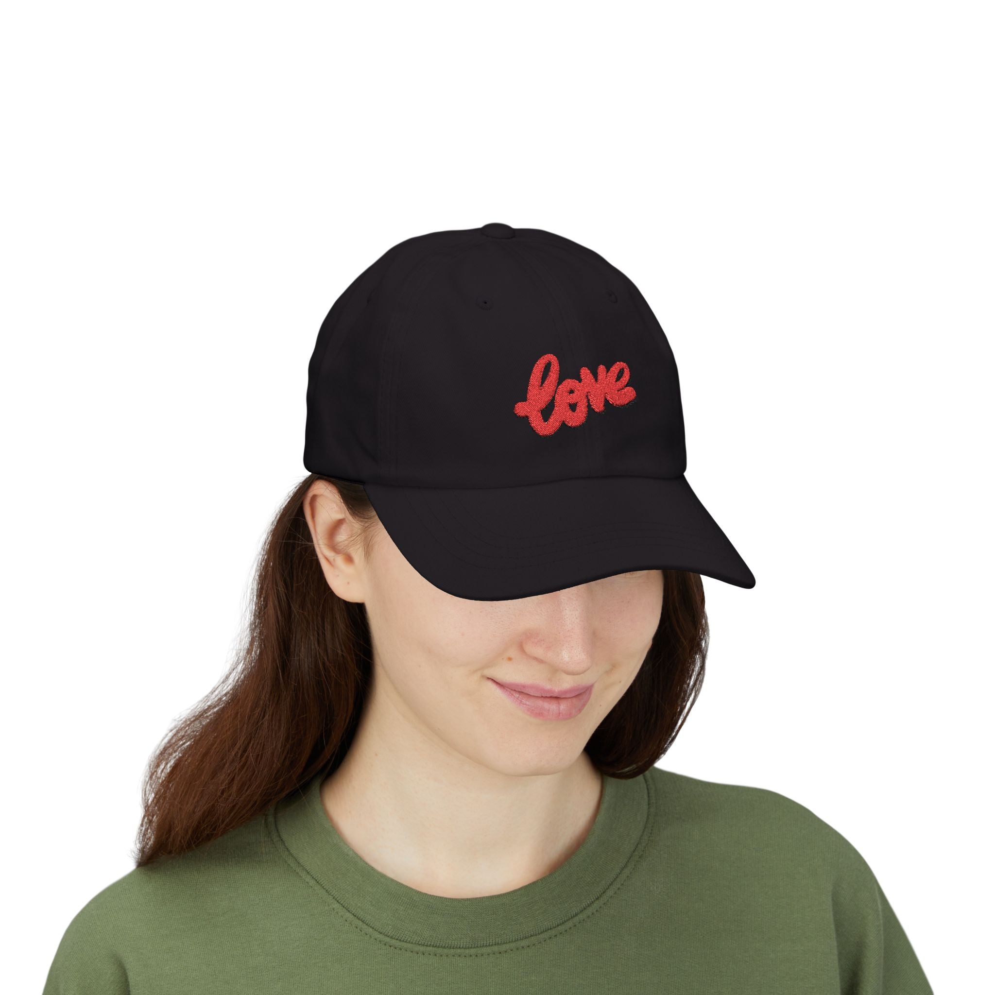 Love Embroidered Classic Cap - Casual Style for Everyday Wear