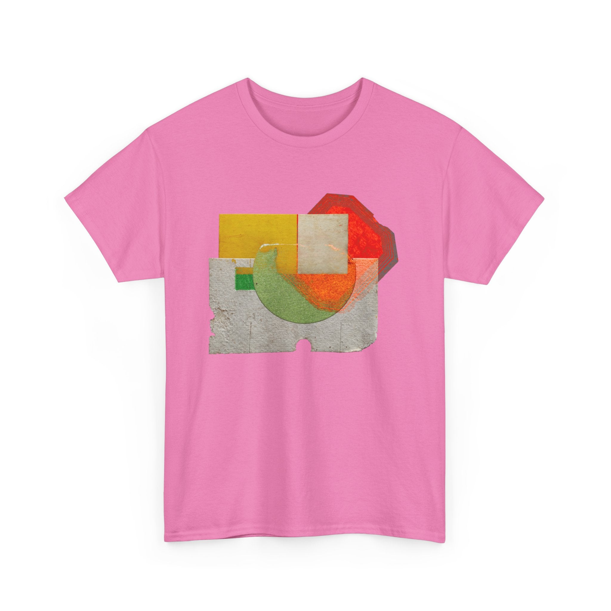 Modern Geometric Unisex Heavy Cotton Tee - Unique Artistic T-Shirt
