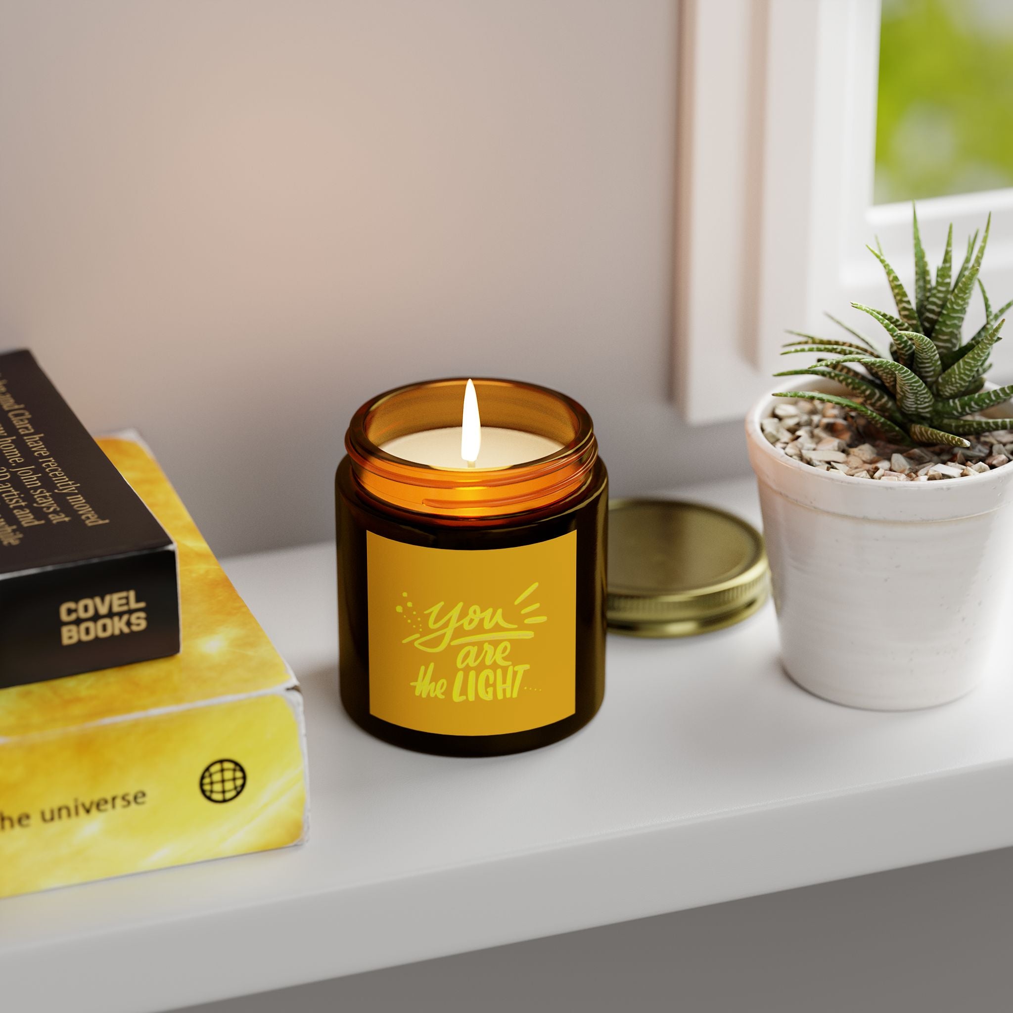 Brightening Scented Candles - You Are the Light | Uplifting Home Décor, Gifts for Friends, Relaxation, Self-Care, Affirmation