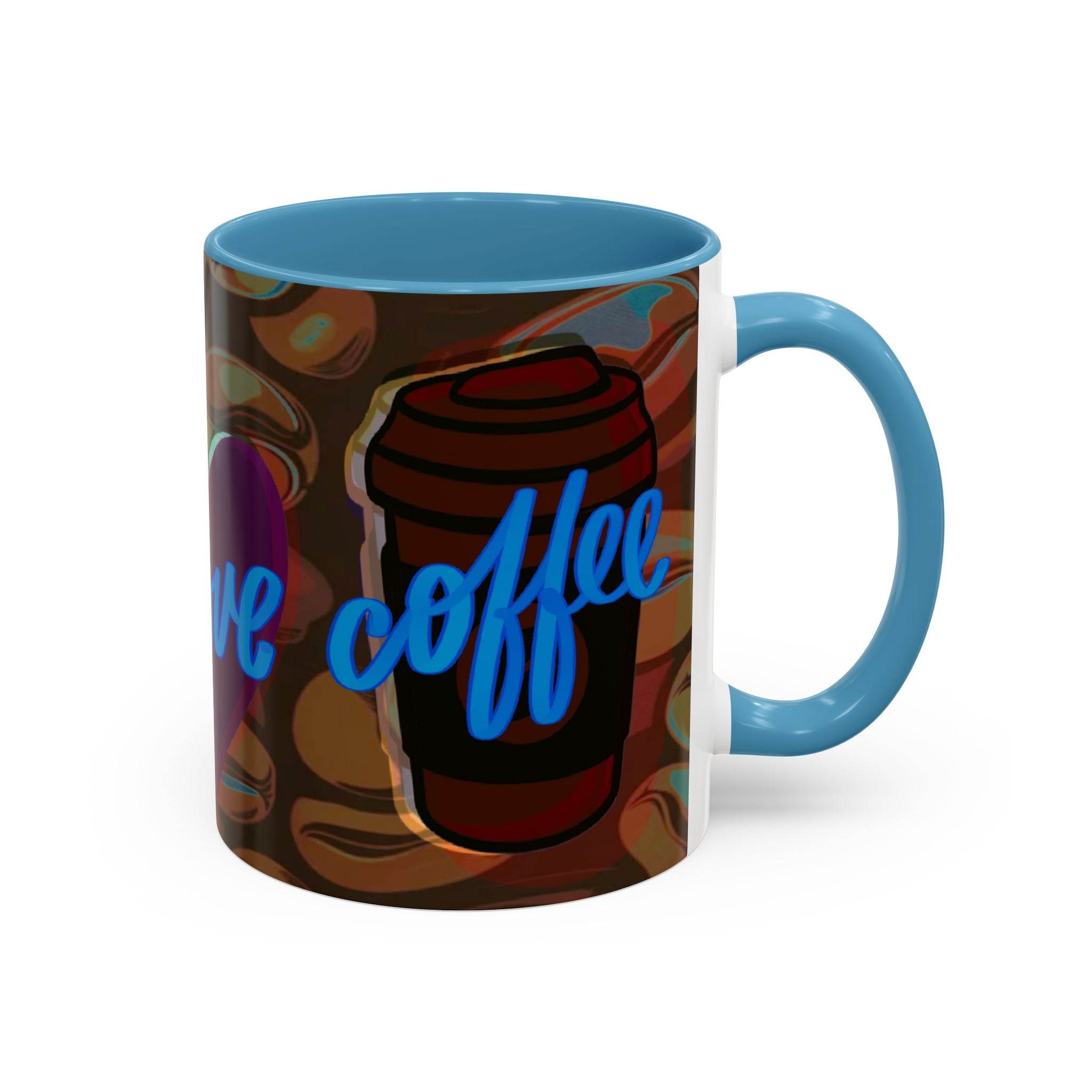 PEACE LOVE COFFEE Accent Coffee Mug (11 oz)