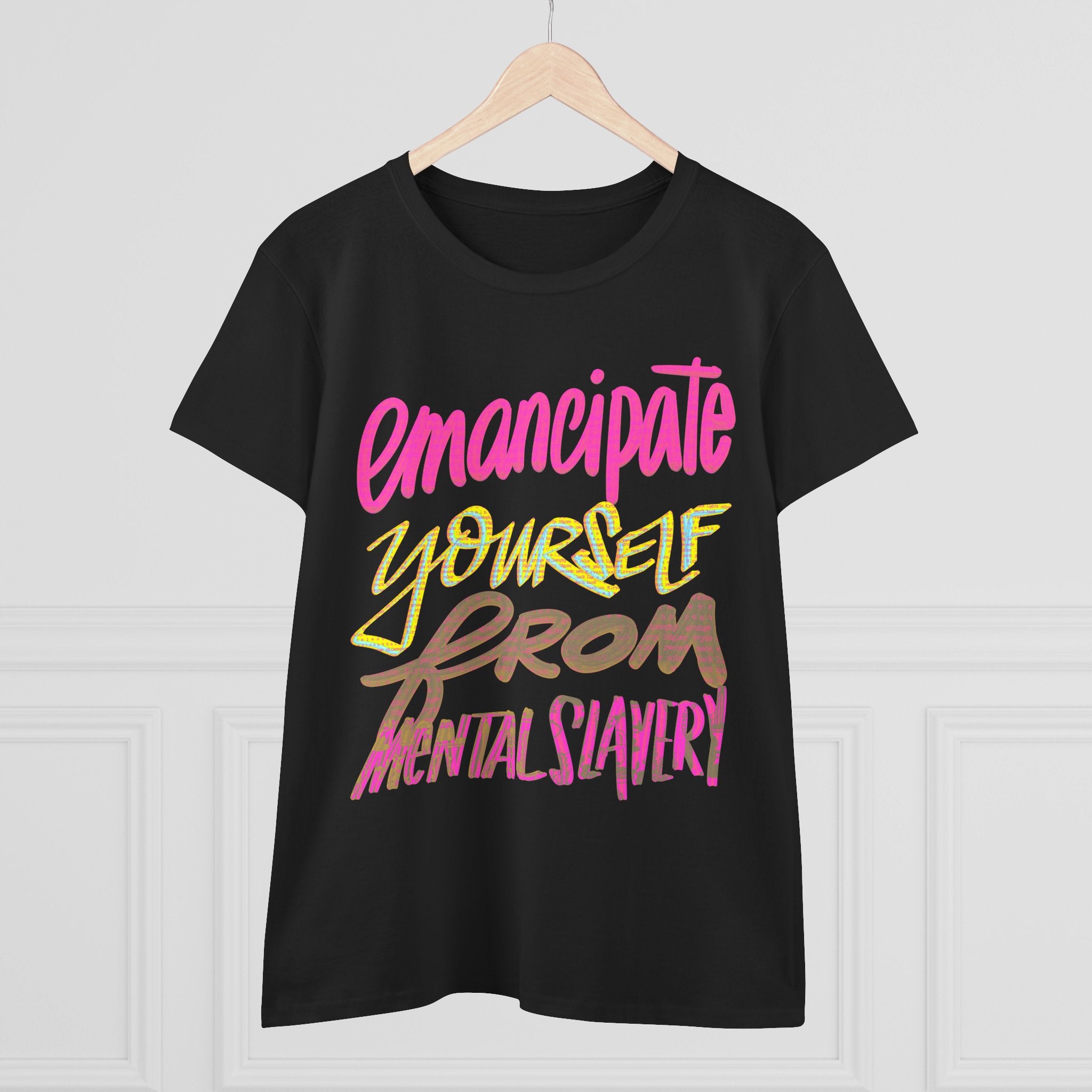 Women's Midweight Cotton Tee - 'Emancipate Yourself'