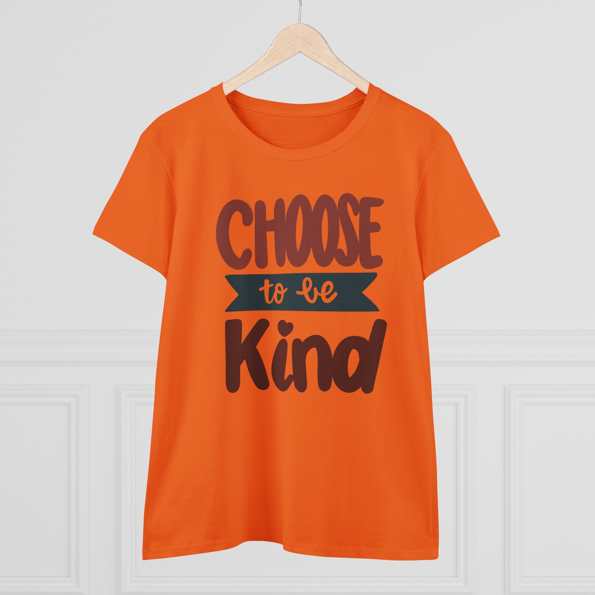 CHOOSE TO BE KIND Women's Midweight Cotton Tee
