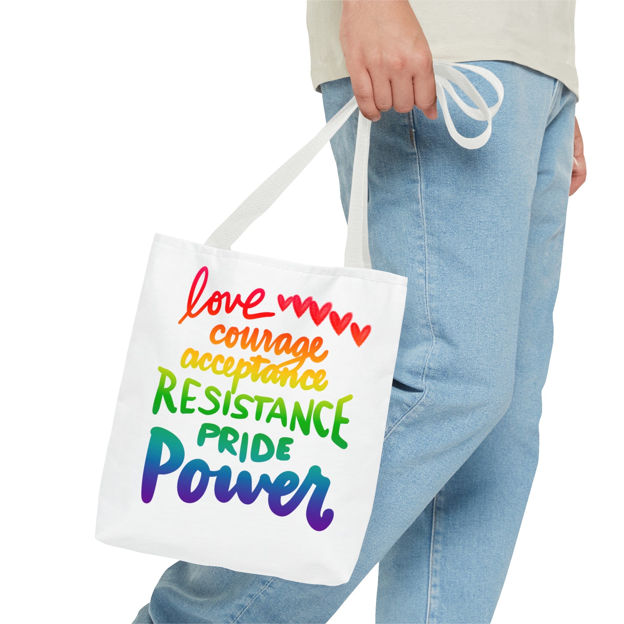LOVE COURAGE ETC Tote Bag (AOP)