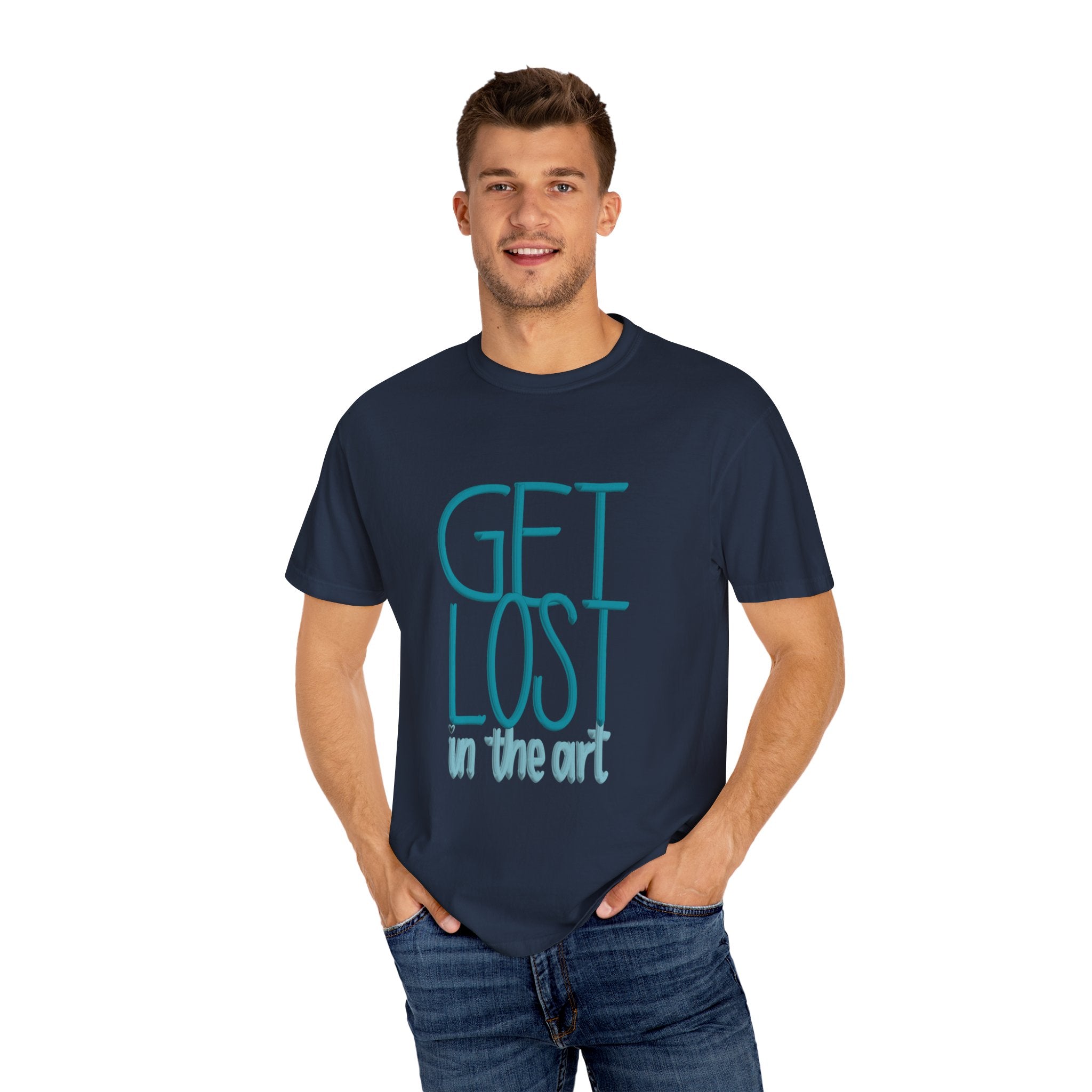 GET LOST Unisex Garment-Dyed T-shirt
