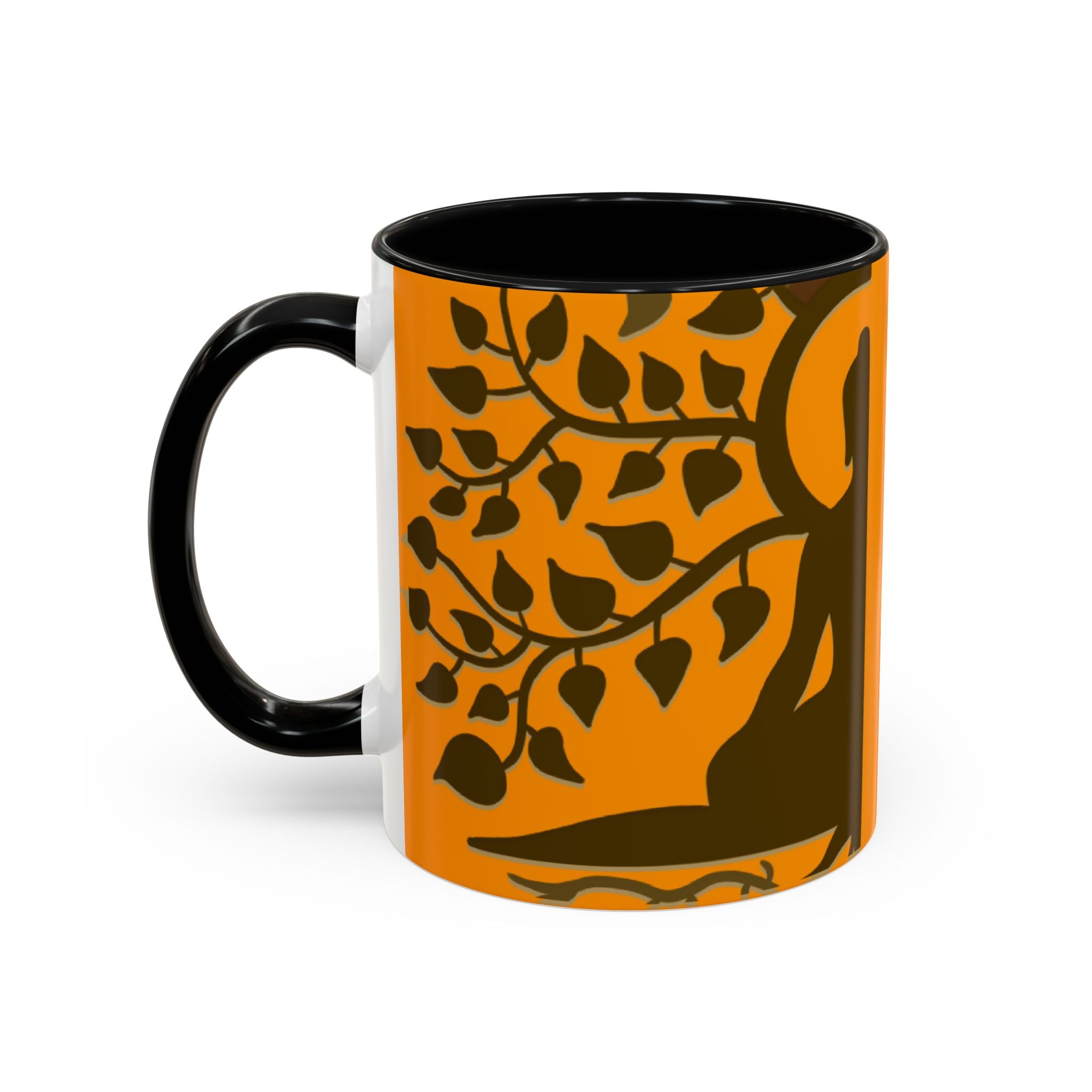 YOU BECOME WHAT YOU IMAGINE YOGA Accent Coffee Mug (11 oz)