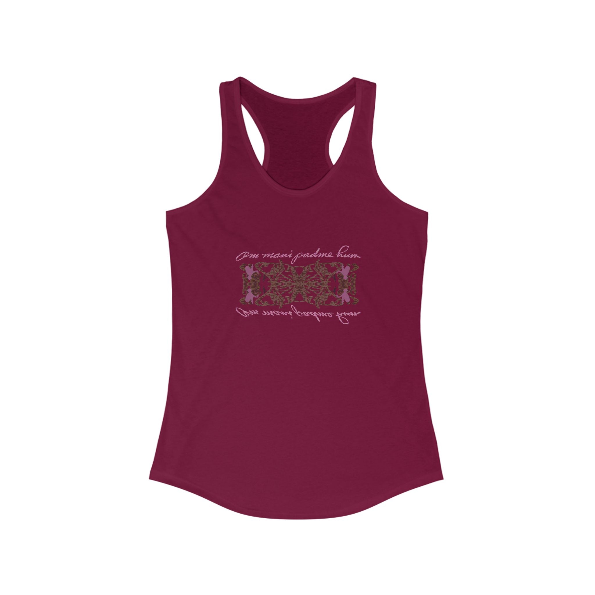 Bohemian Floral Women's Racerback Tank - Summer Vibes, Workout, Yoga, Travel, Casual Wear