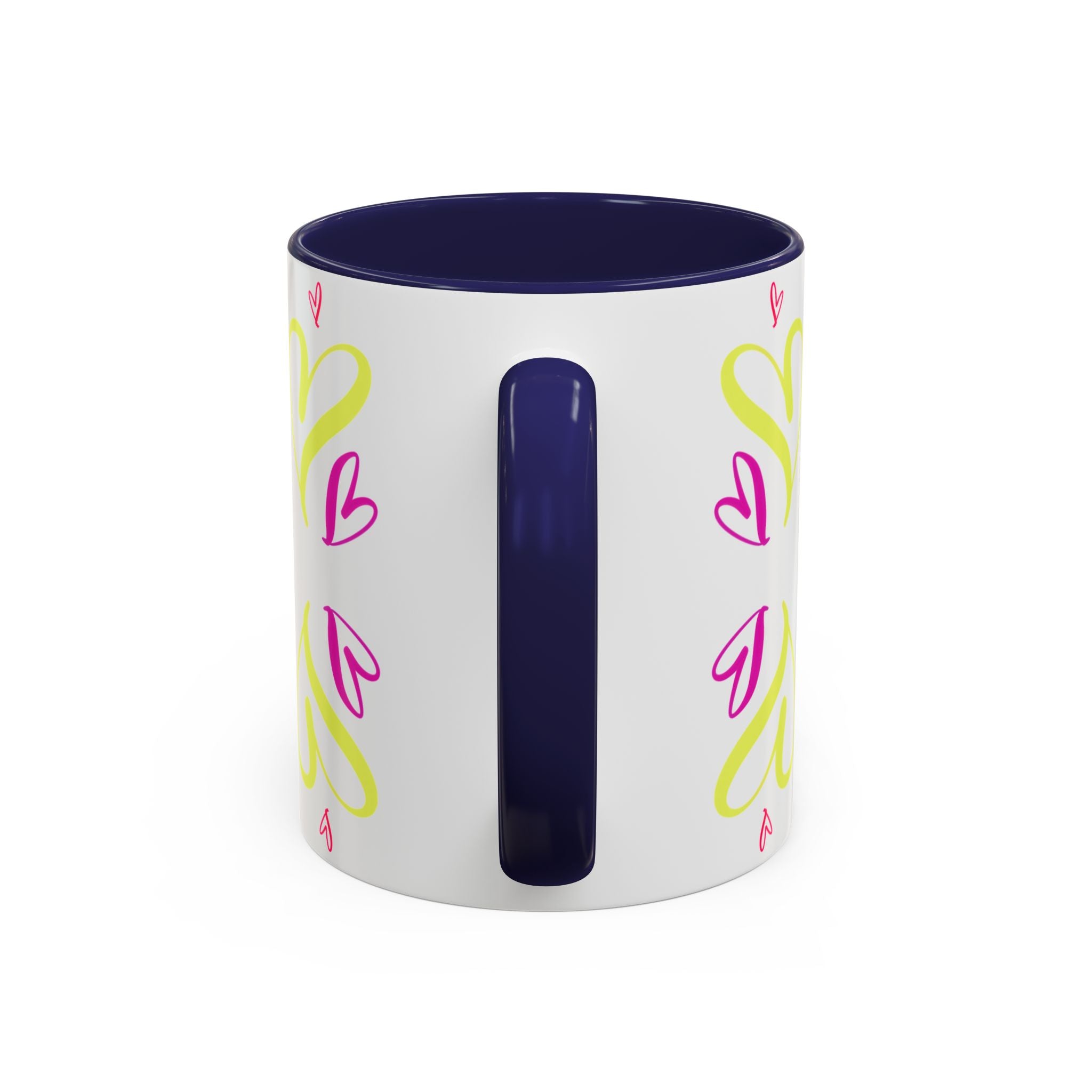 Colorful Heart Accent Coffee Mug | Perfect Gift for Valentine’s Day, Birthdays, Love Notes, and Cozy Mornings