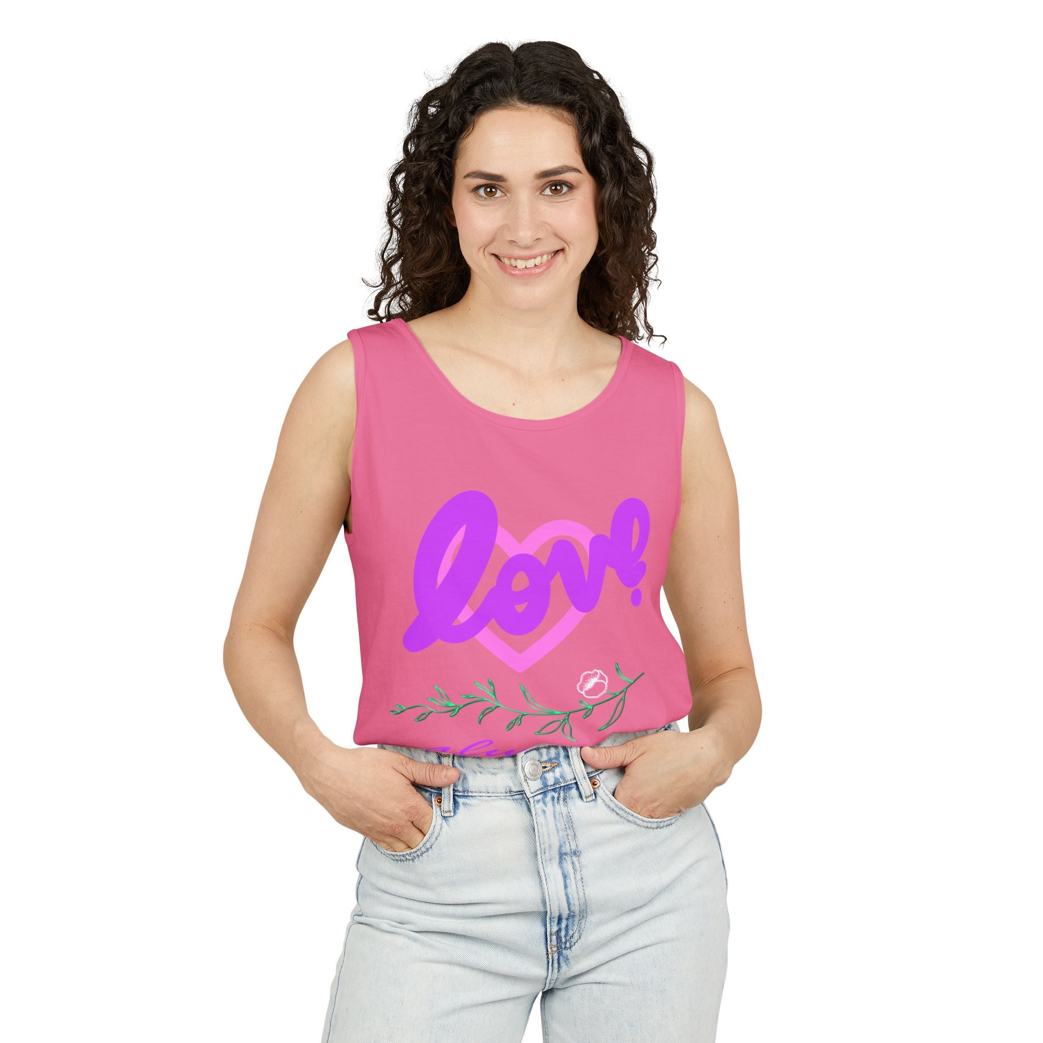 Love Always Tank Top - Unisex Garment-Dyed Casual Wear